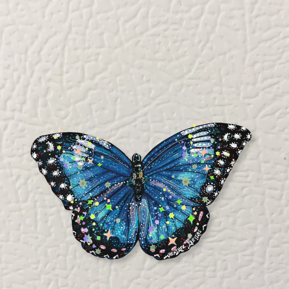 Blue Butterfly Die Cut Magnet