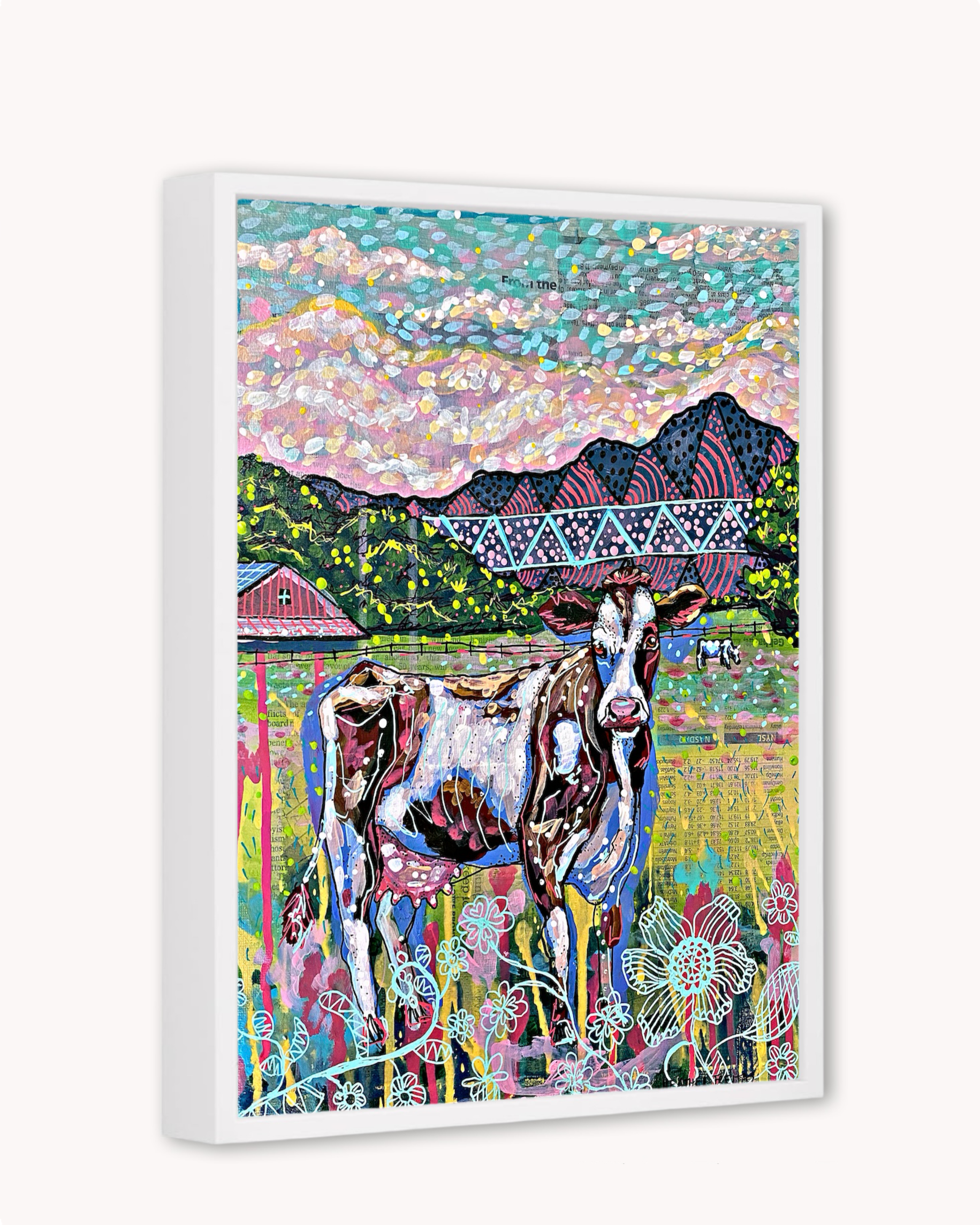 Cows On The Farm Print