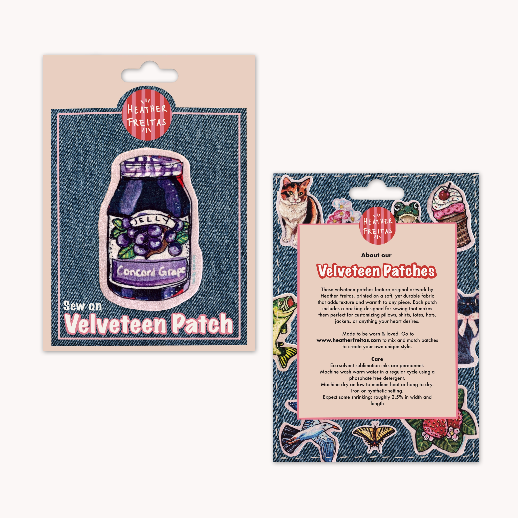 Grape Jelly - Sew On Velveteen Patch