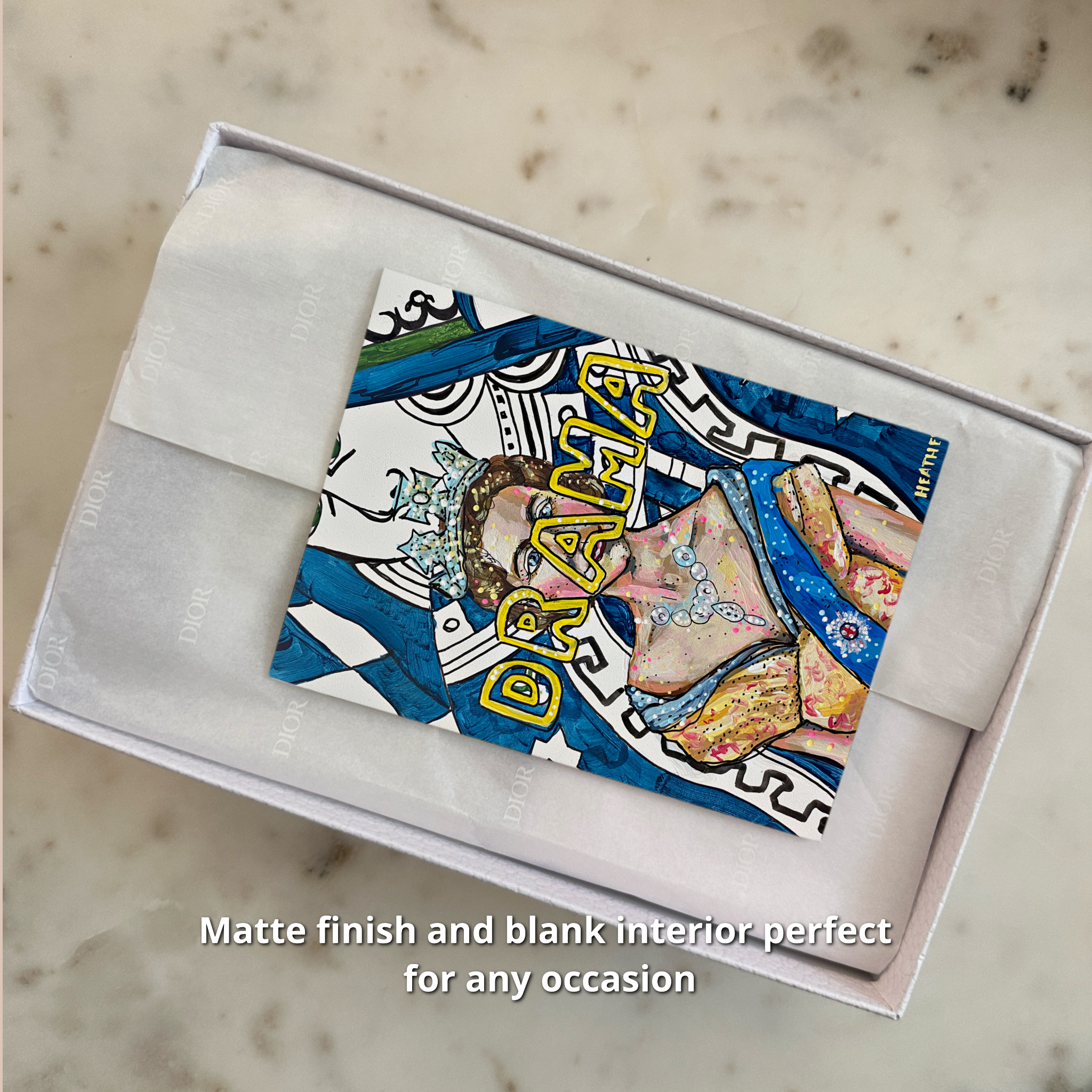 Drama Queen Fine Art Greeting Card