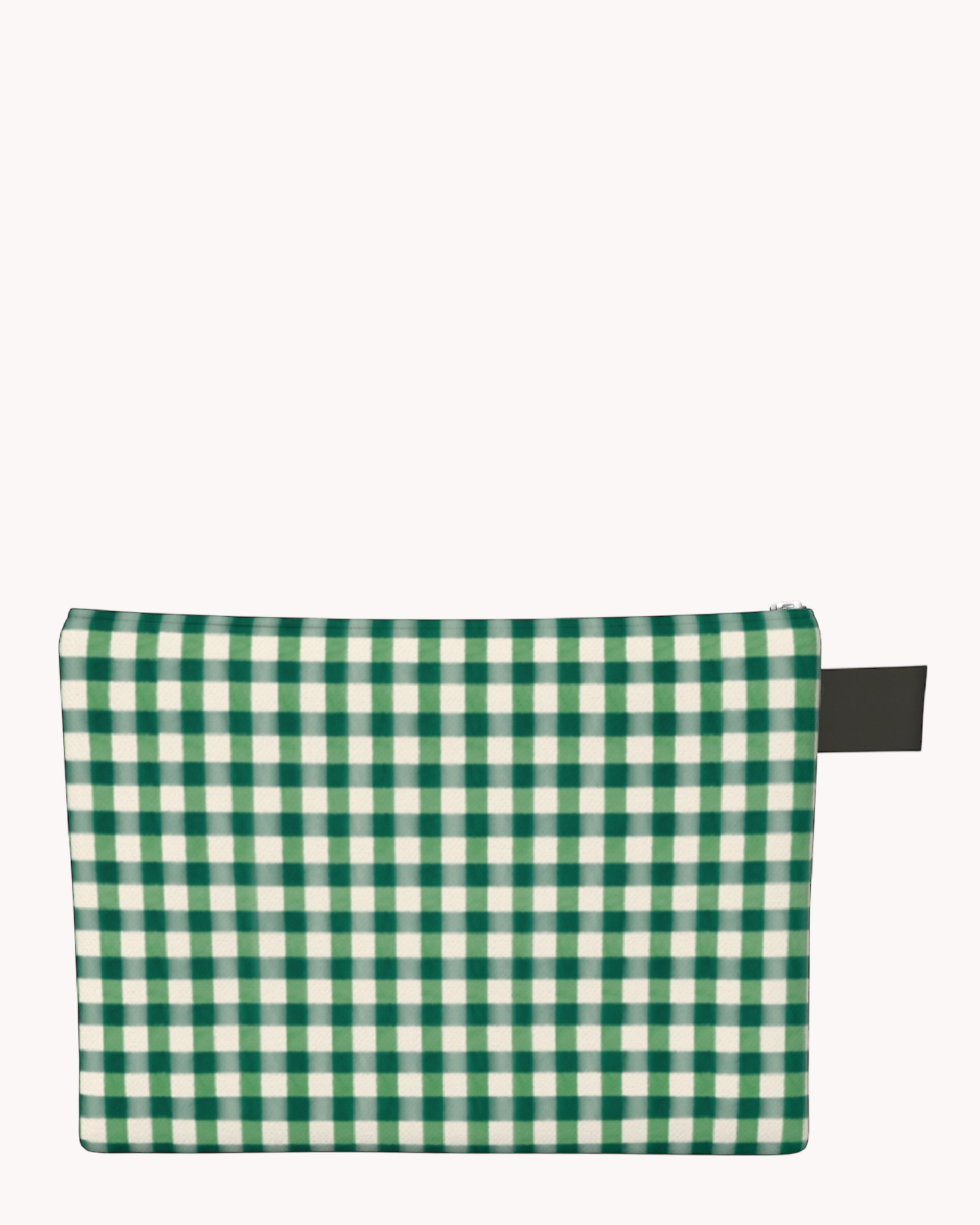 Green Gingham Expression Pouch