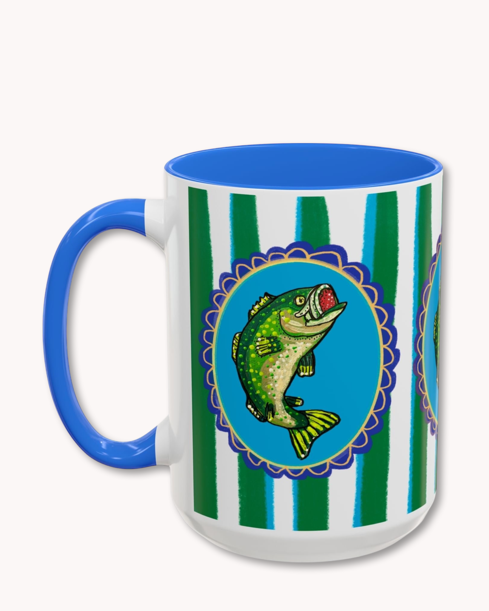 Bass Fish Coffee Mug 15oz