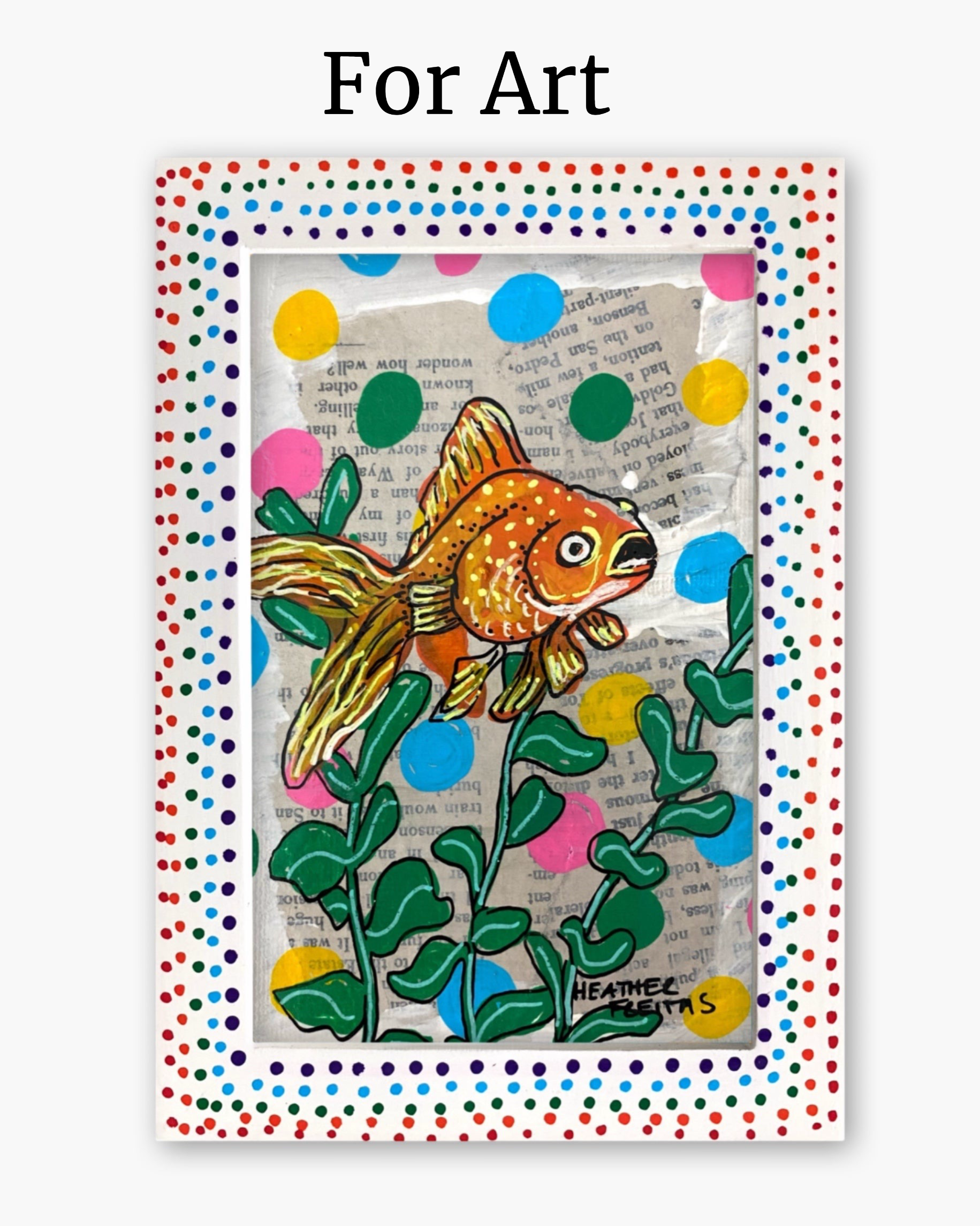 Polka Dot Party ( Hand Painted Frame 4x6 inch)