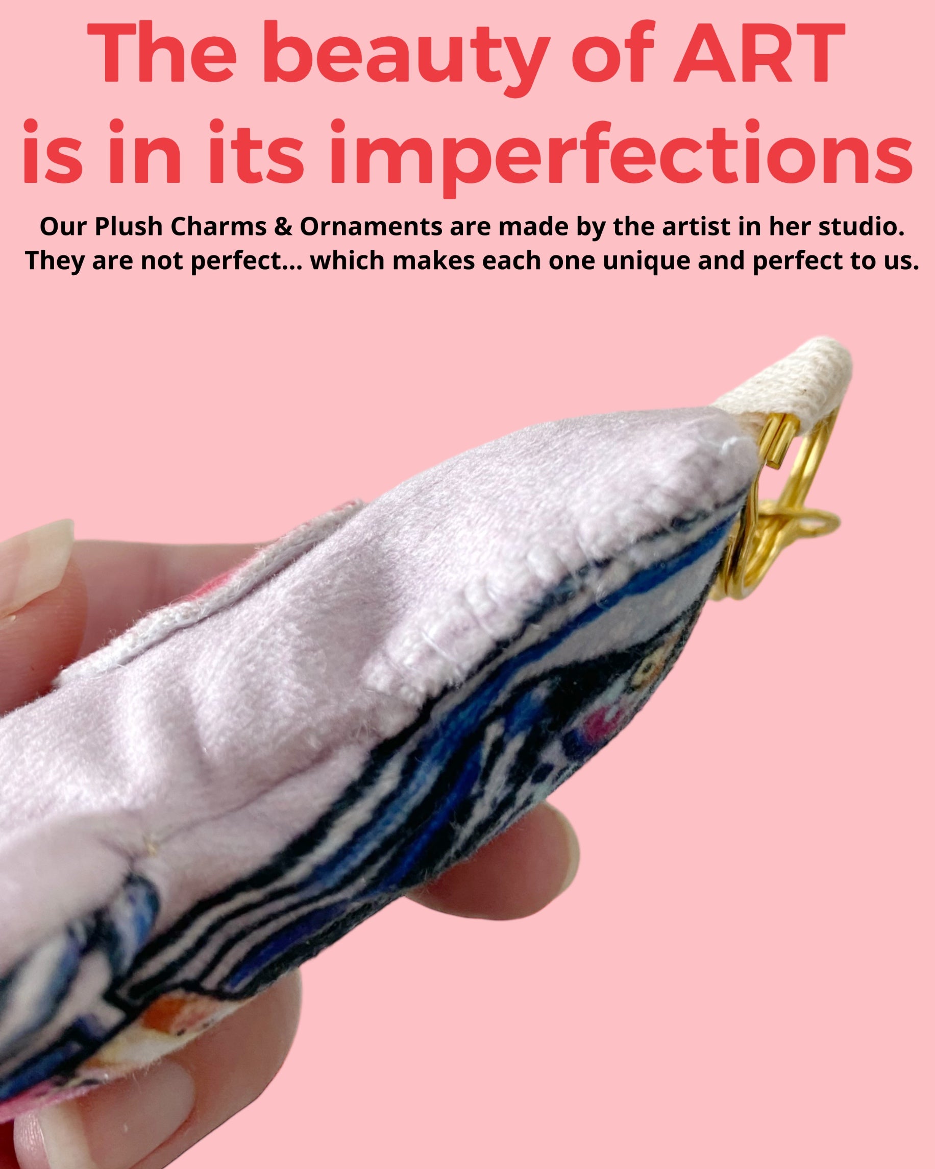 Crazy Cat Lady Faux Suede Plush Purse Charm