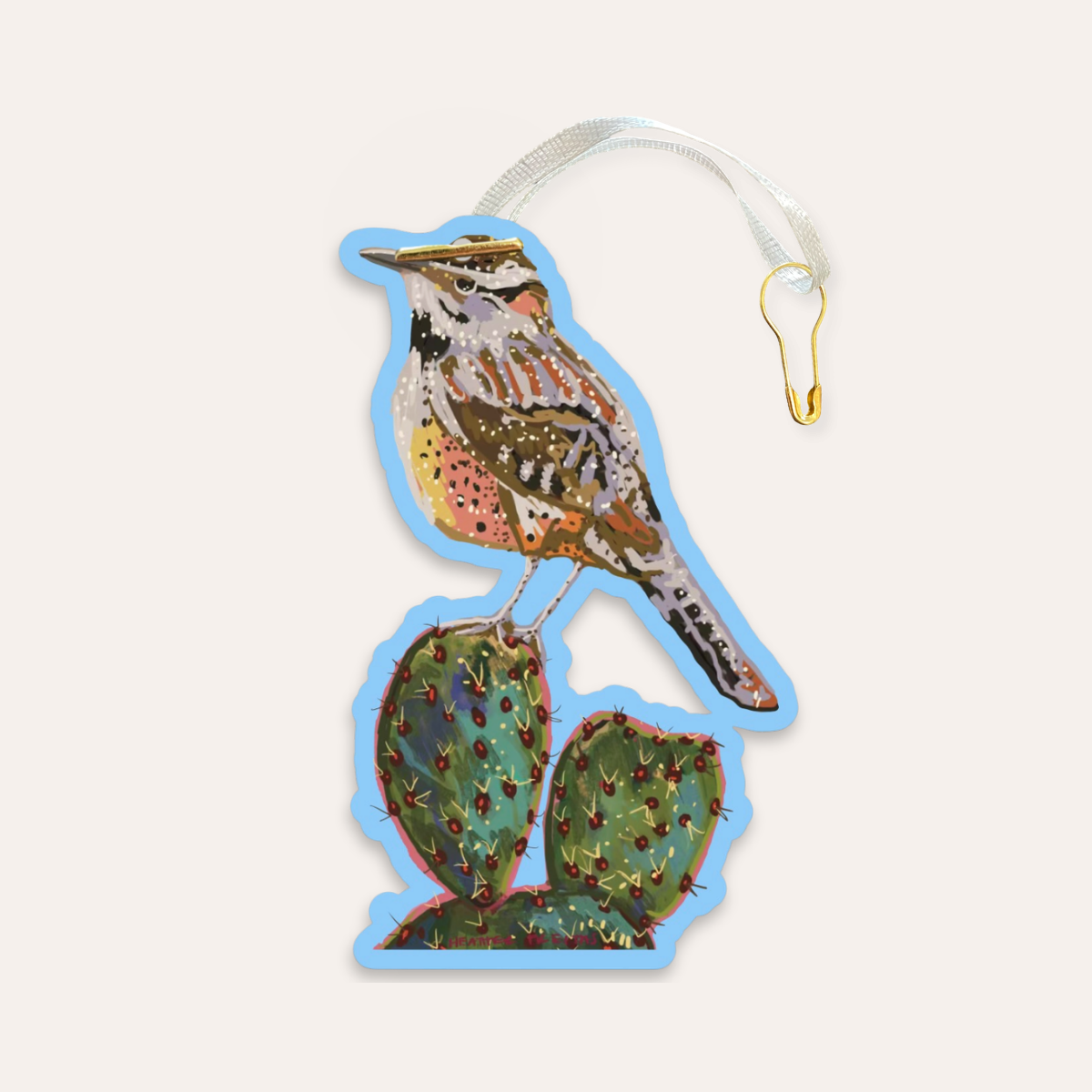 Cactus Wren Gift Tag
