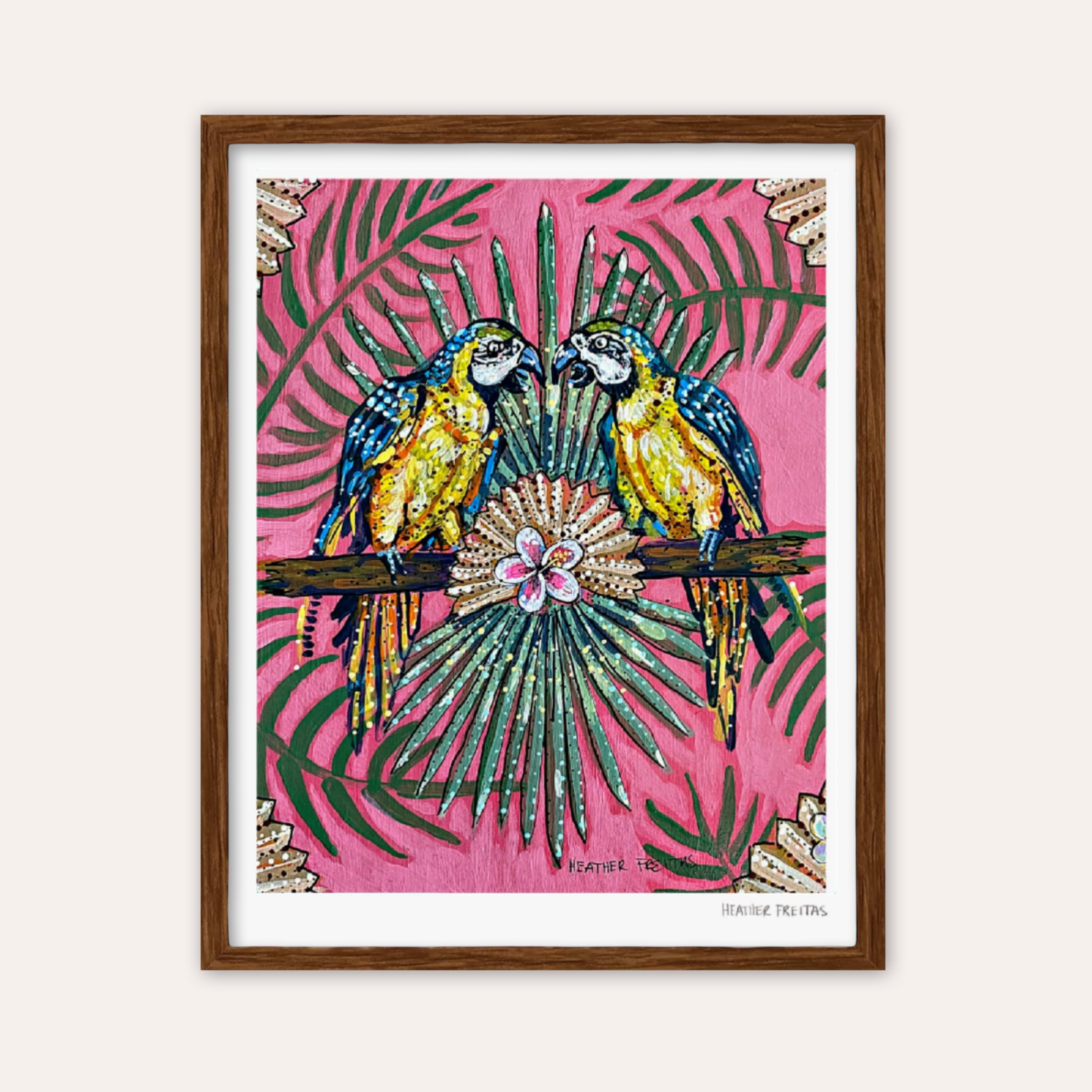 Parrot Paradise Fine Art Print