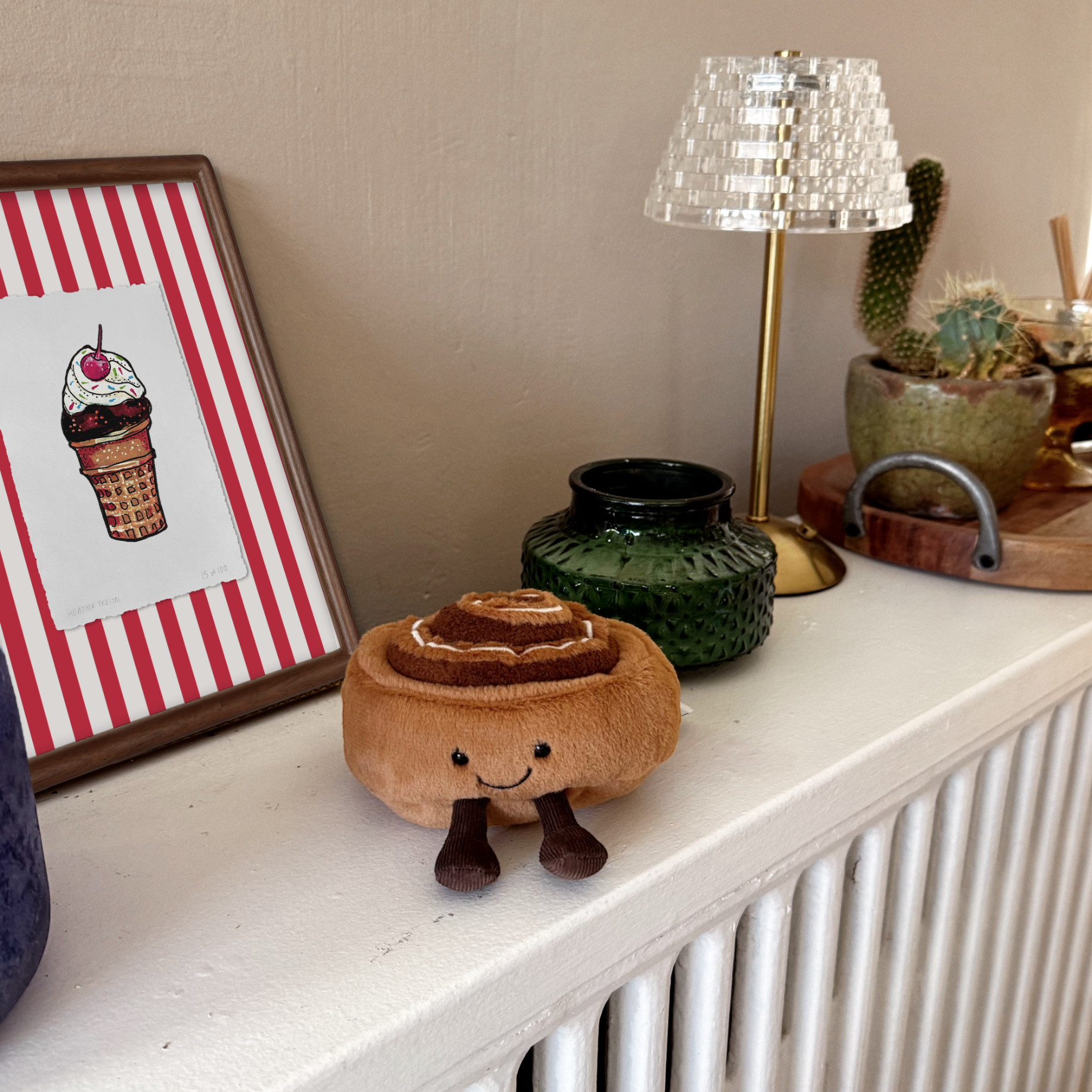 Chocolate Ice cream Cone Limited Edition Framed Print