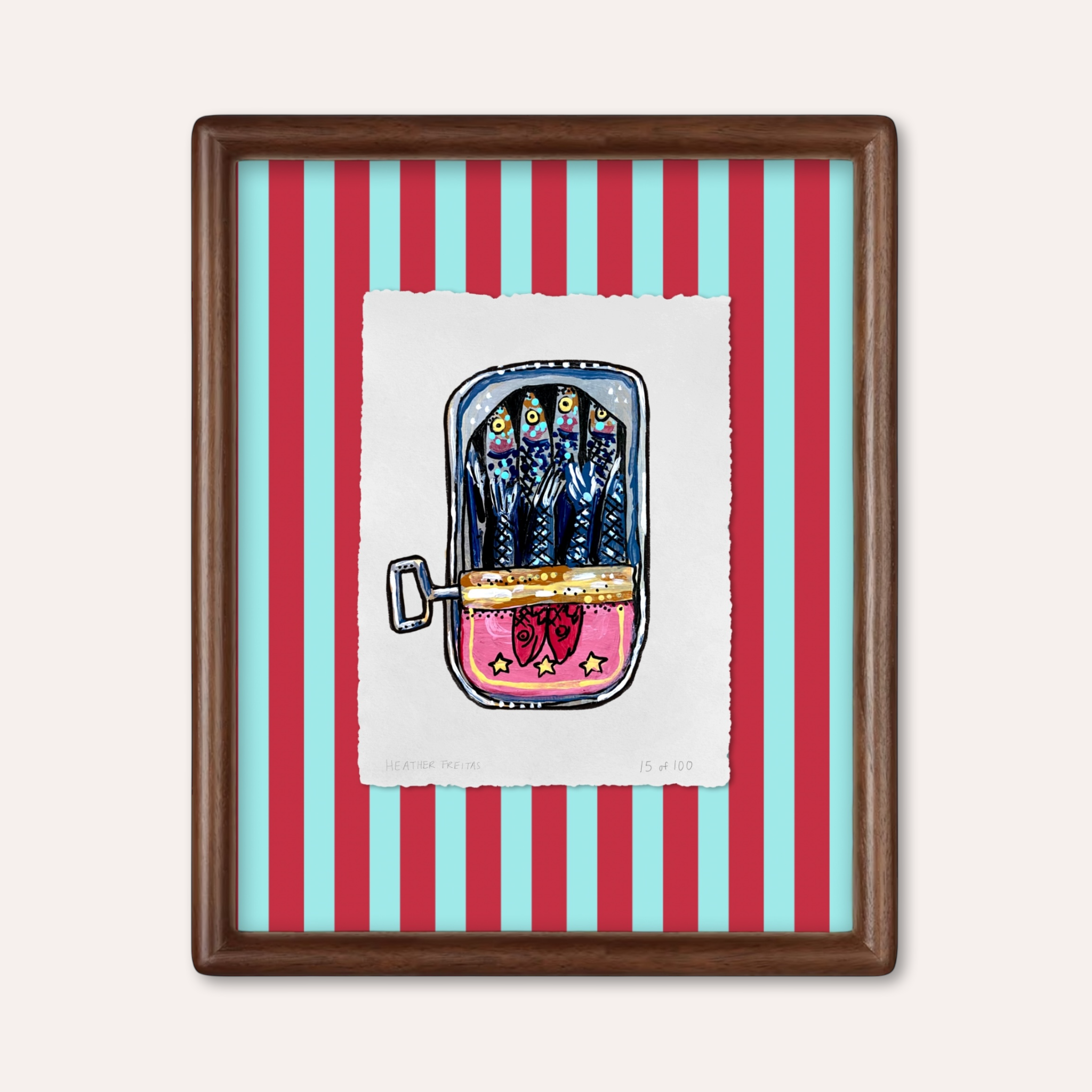 Sardines Limited Edition Framed Print