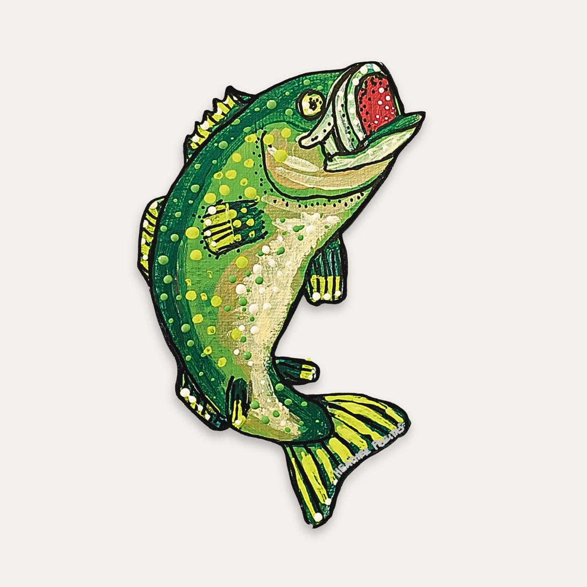 Bass Fish Sticker
