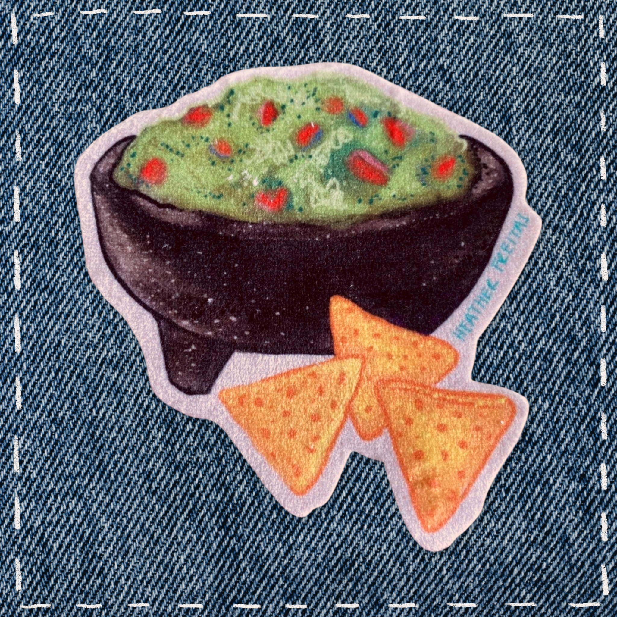 Guacamole - Sew On Velveteen Patch