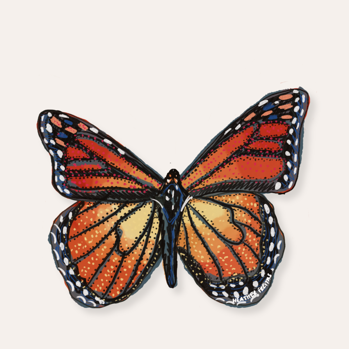 Monarch Sticker