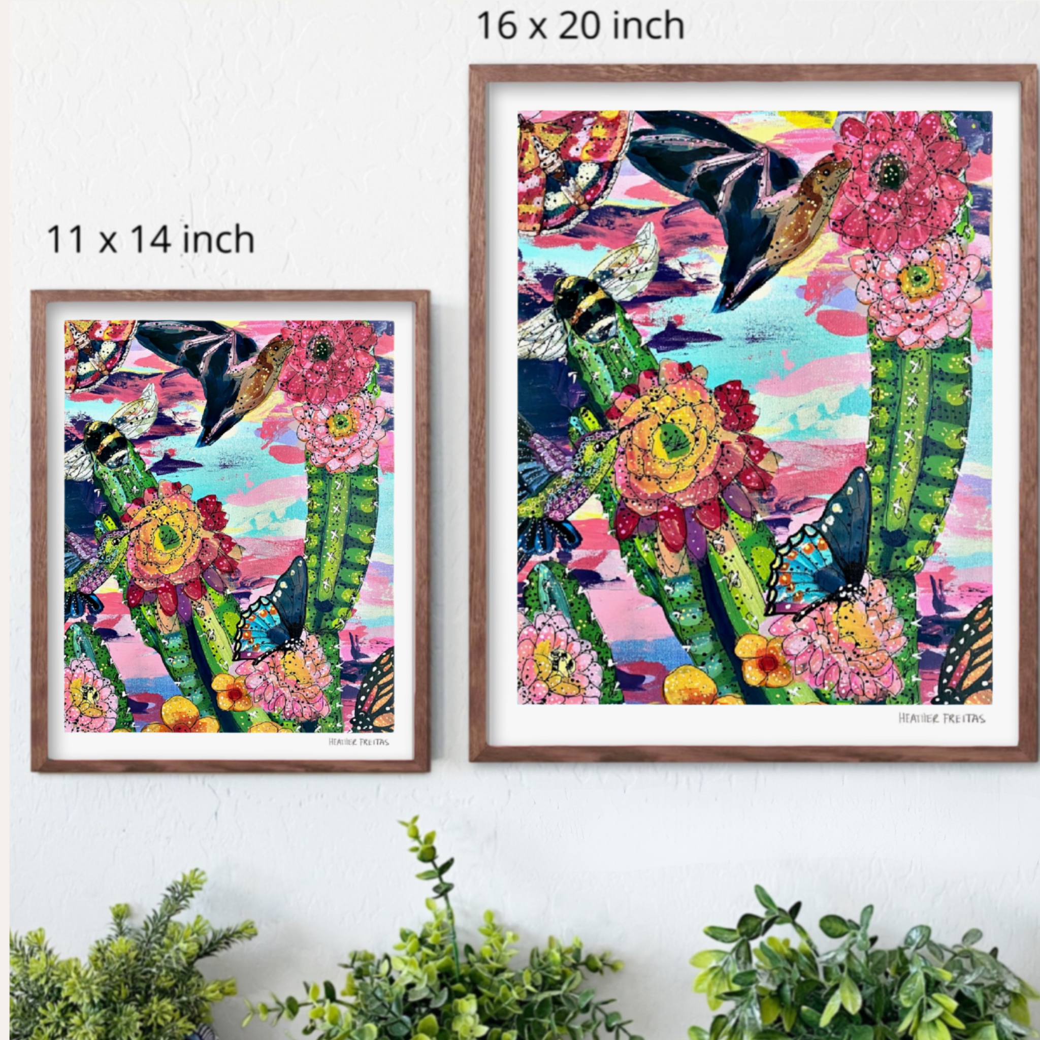 Desert Dawn Pollinators Fine Art Print