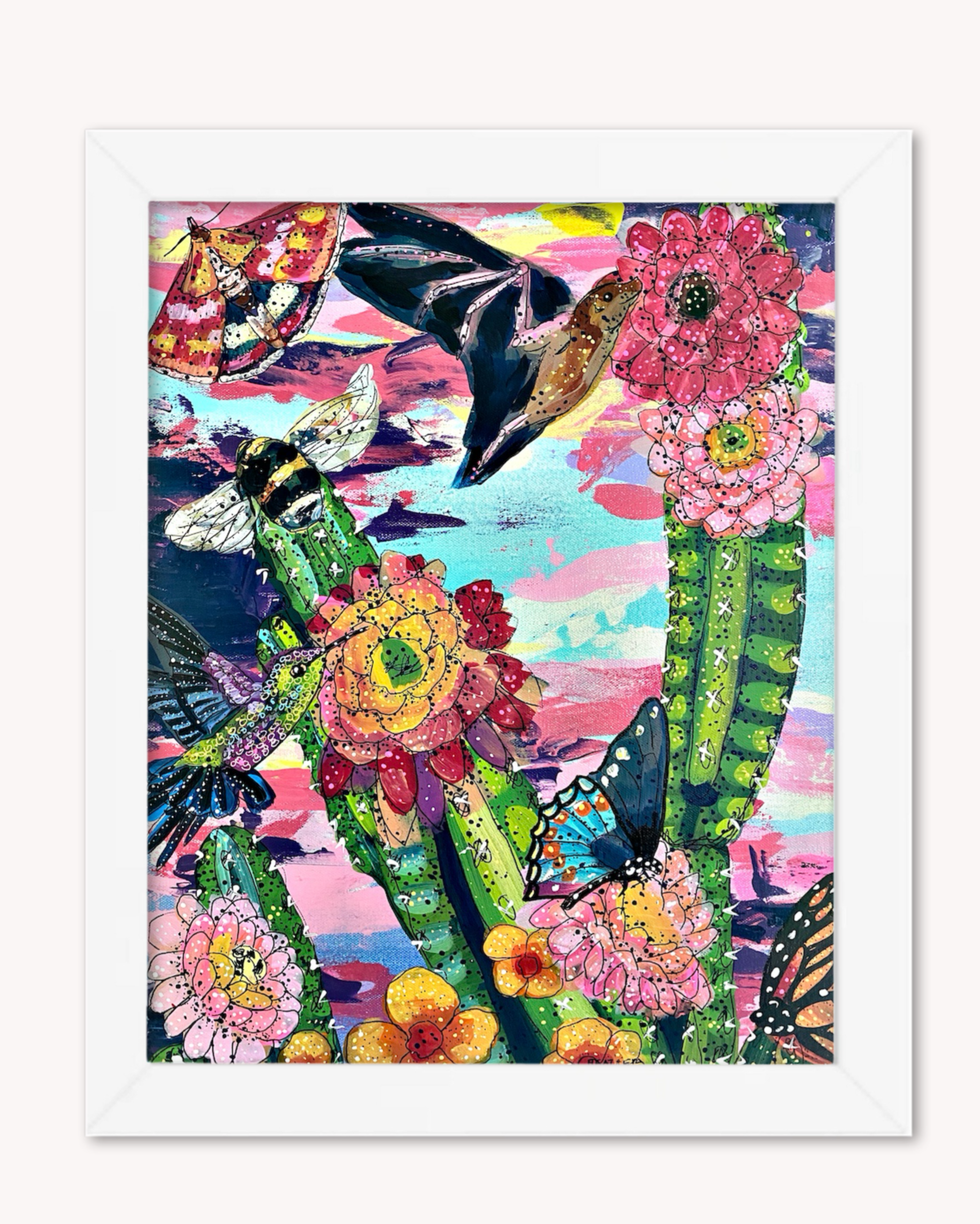 Desert Dawn Pollinators Print