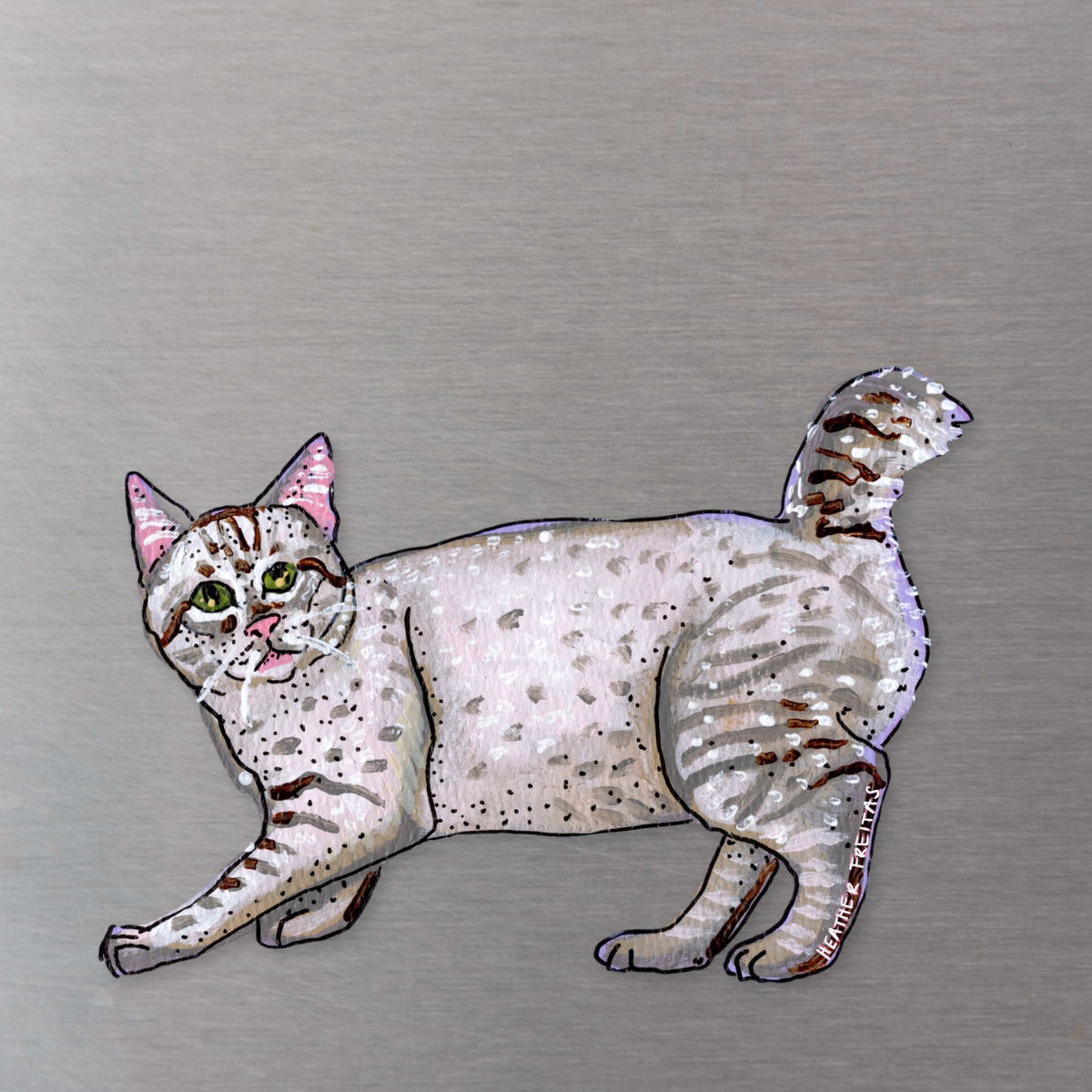 American Bobtail Cat Magnet ( Die-Cut )