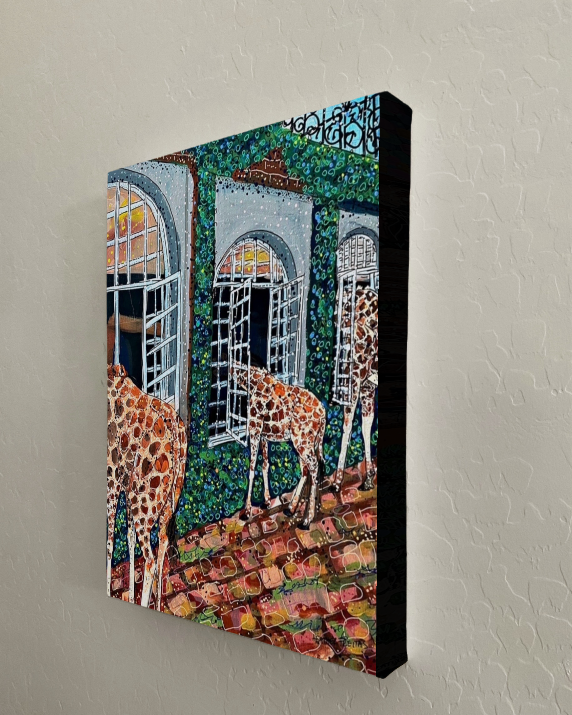 Fine Dining Giraffe Print