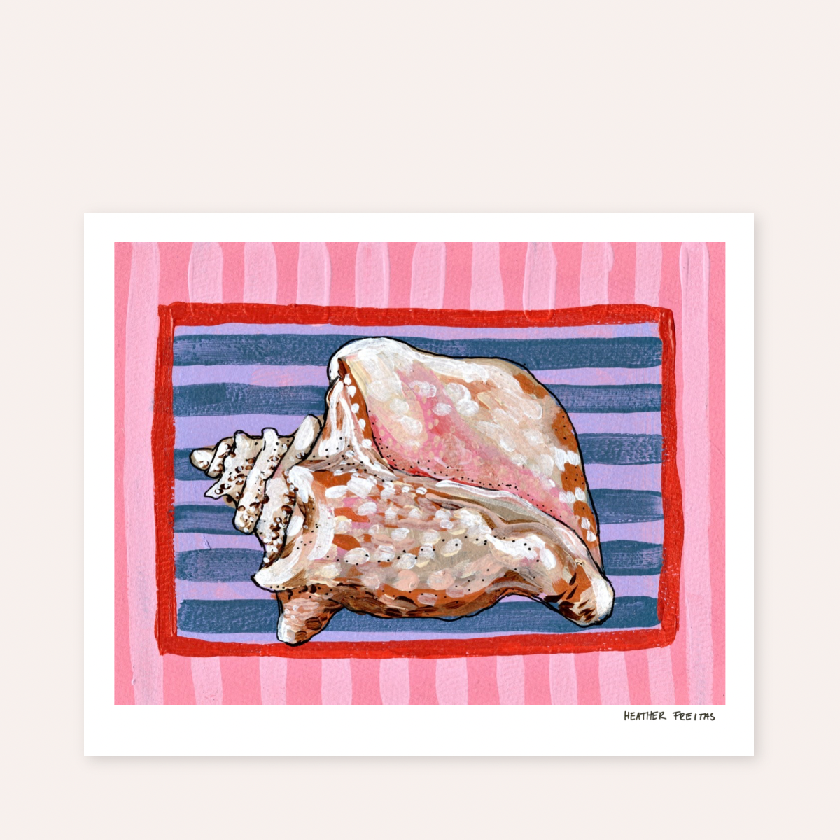 Conch Hand Signed Fine Art Print