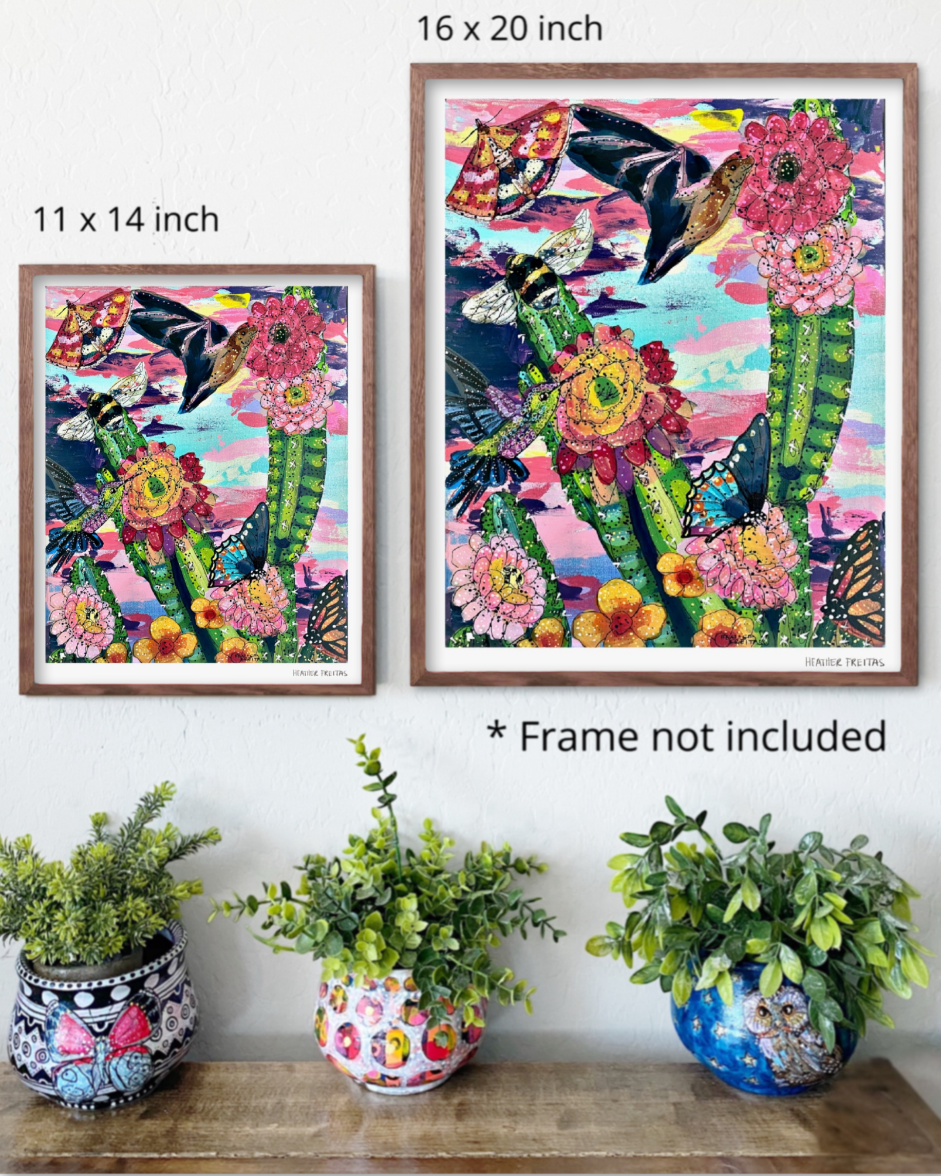 Desert Dawn Pollinators Fine Art Print