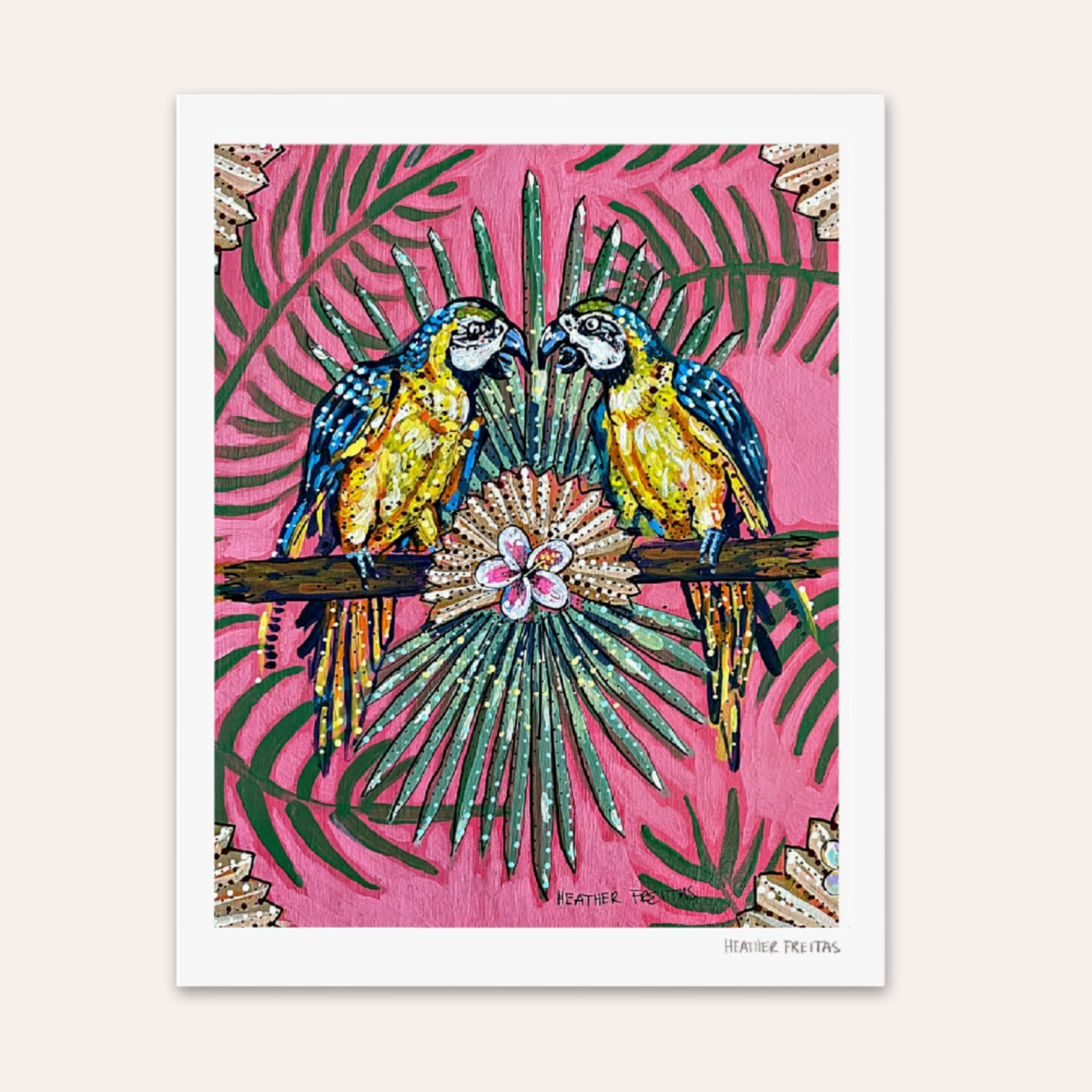 Parrot Paradise Fine Art Print