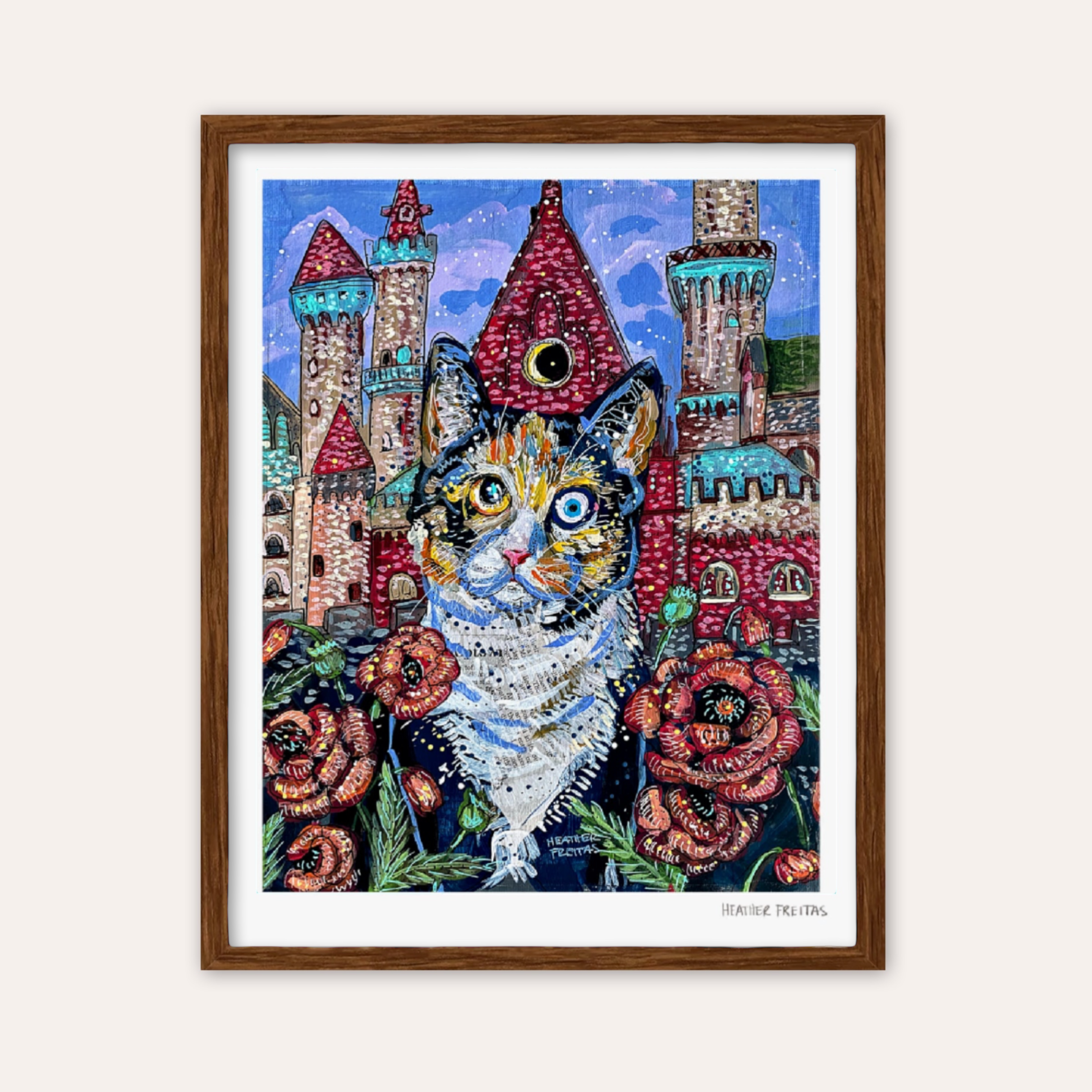 Calico Castle Cat Fine Art Print