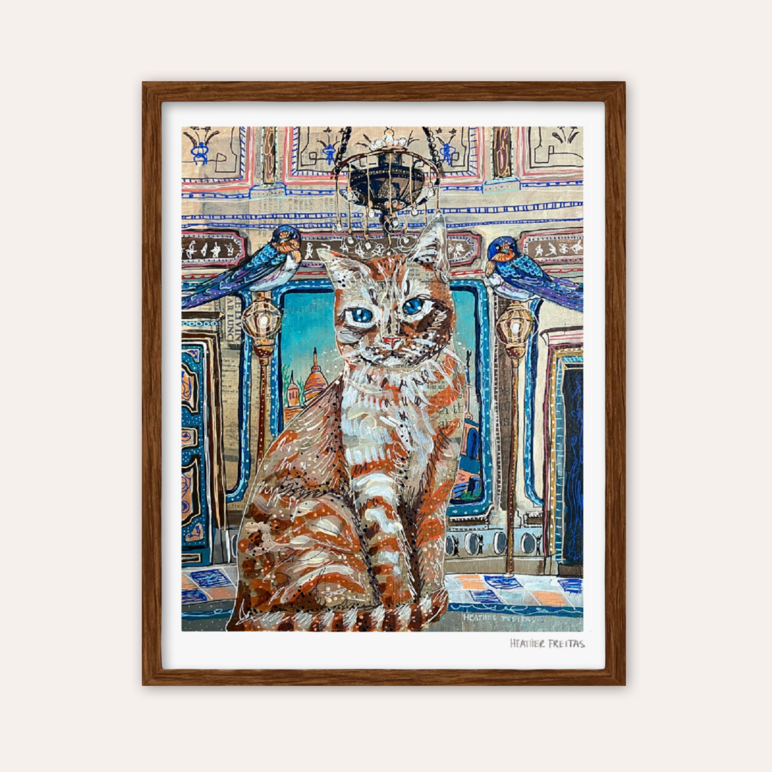Tabby Castle Cat Fine Art Print