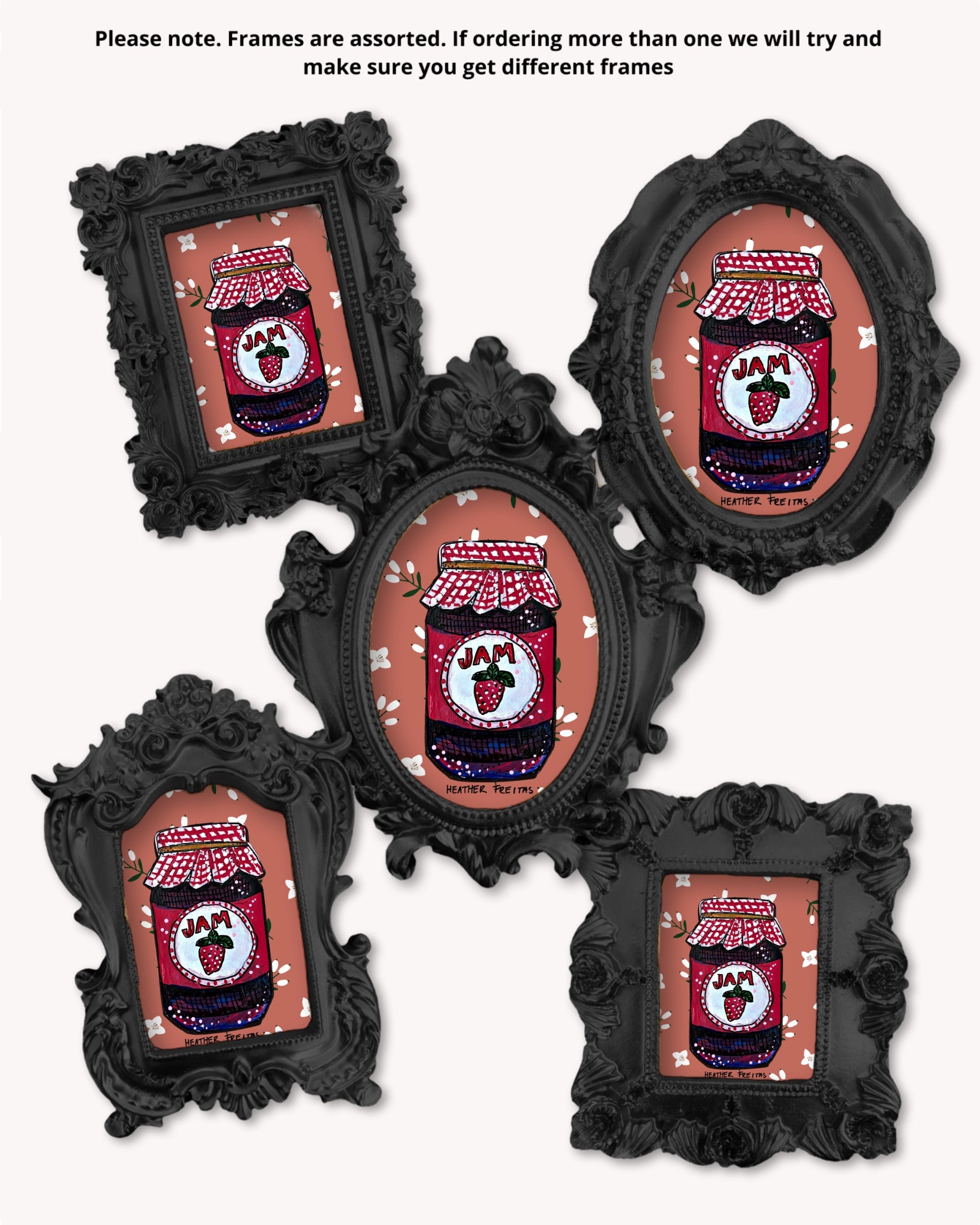 Strawberry Jam - Mini framed print