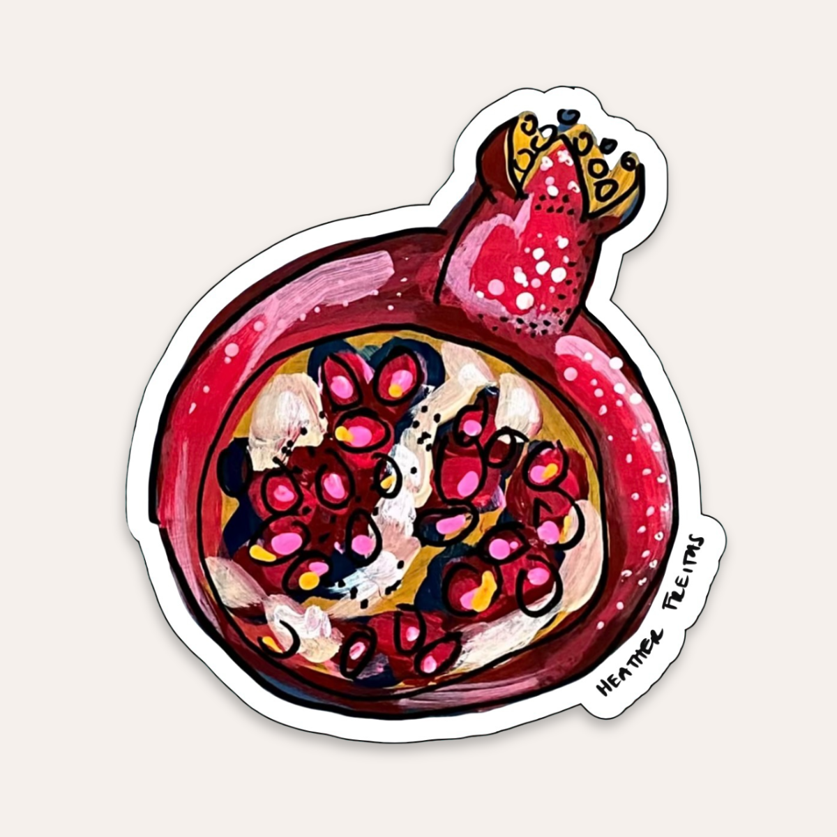 Pomegranate Sticker
