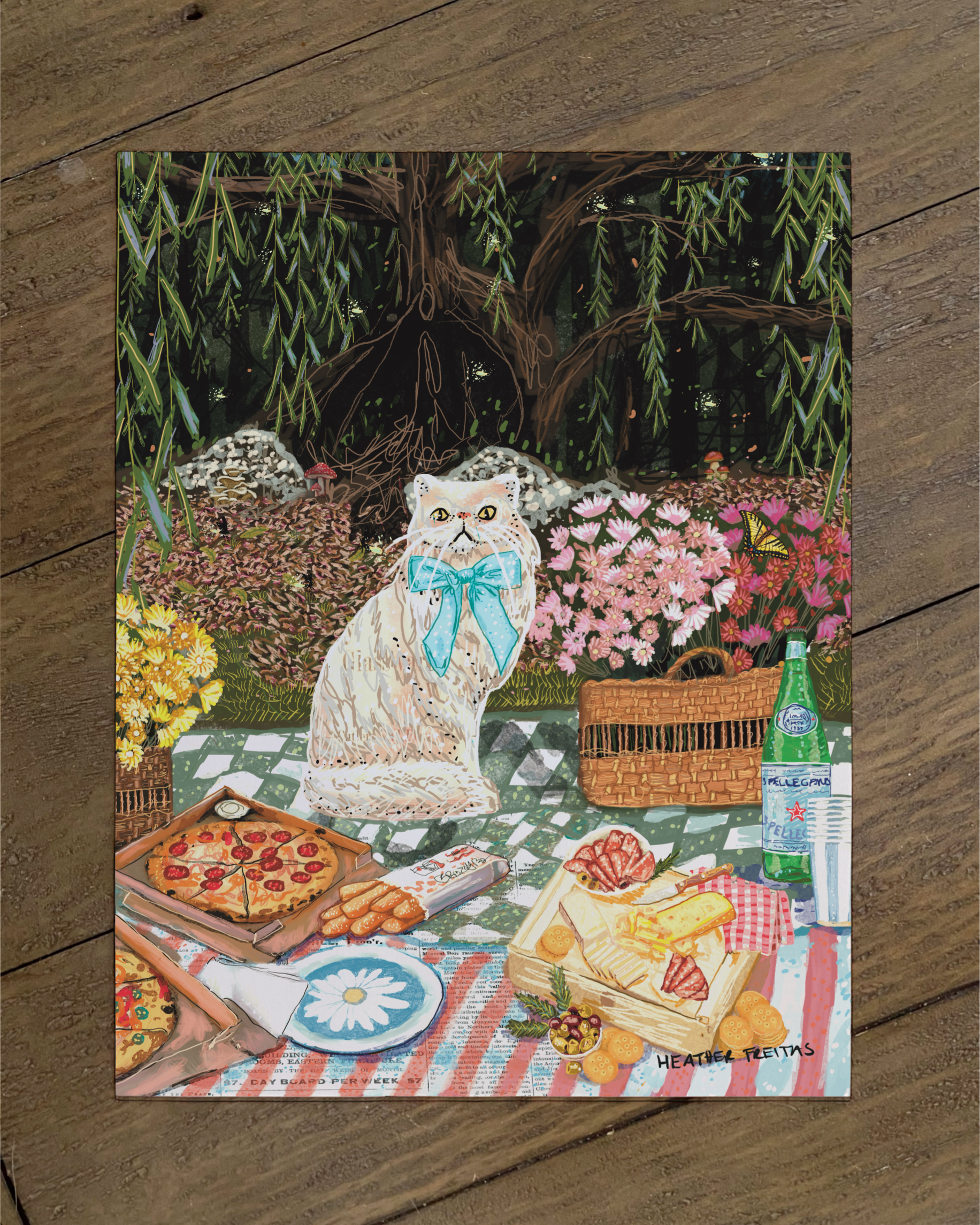 Persain cat - Build Your Pet Portrait Paper Print