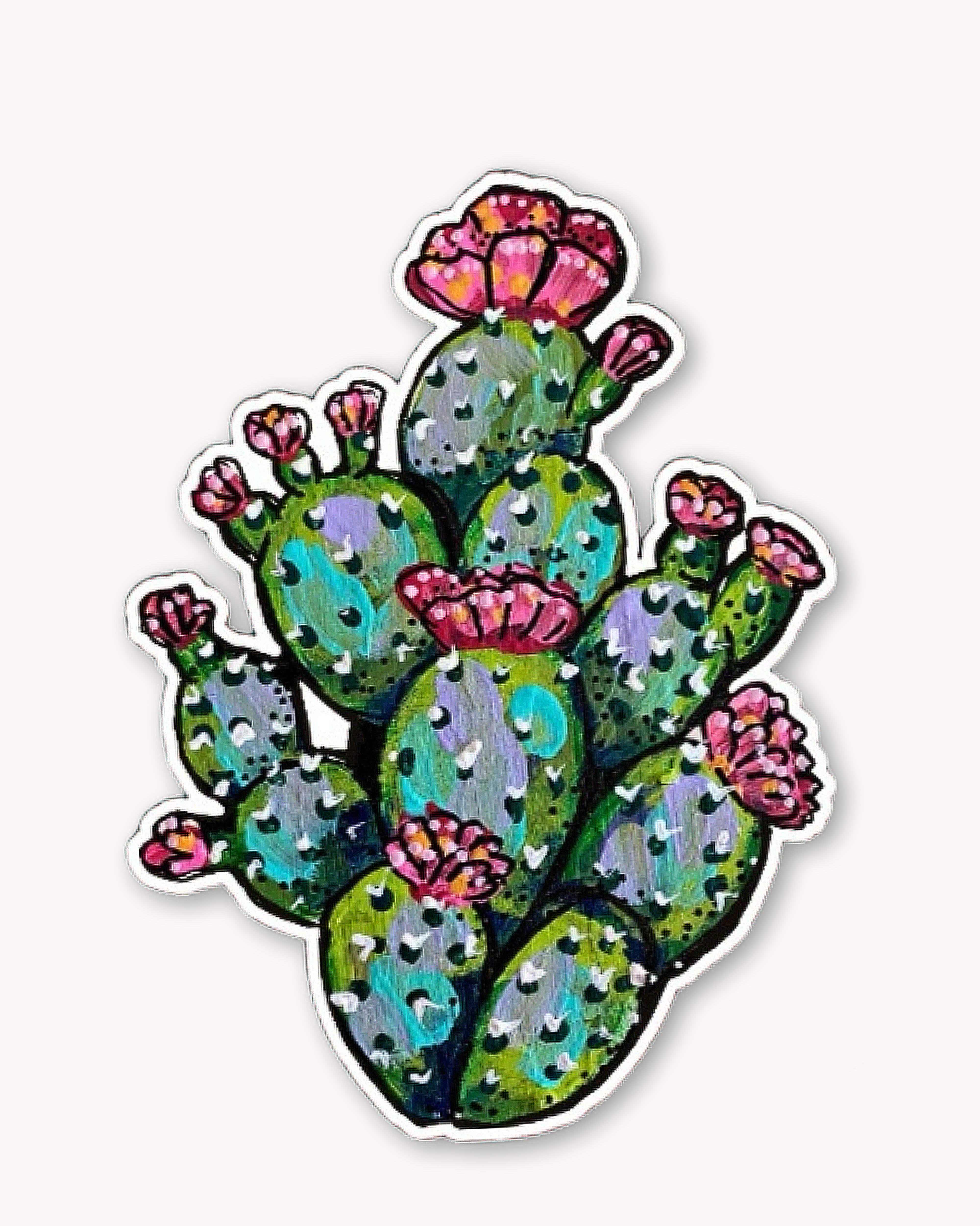 Prickly Pear Cactus Sticker