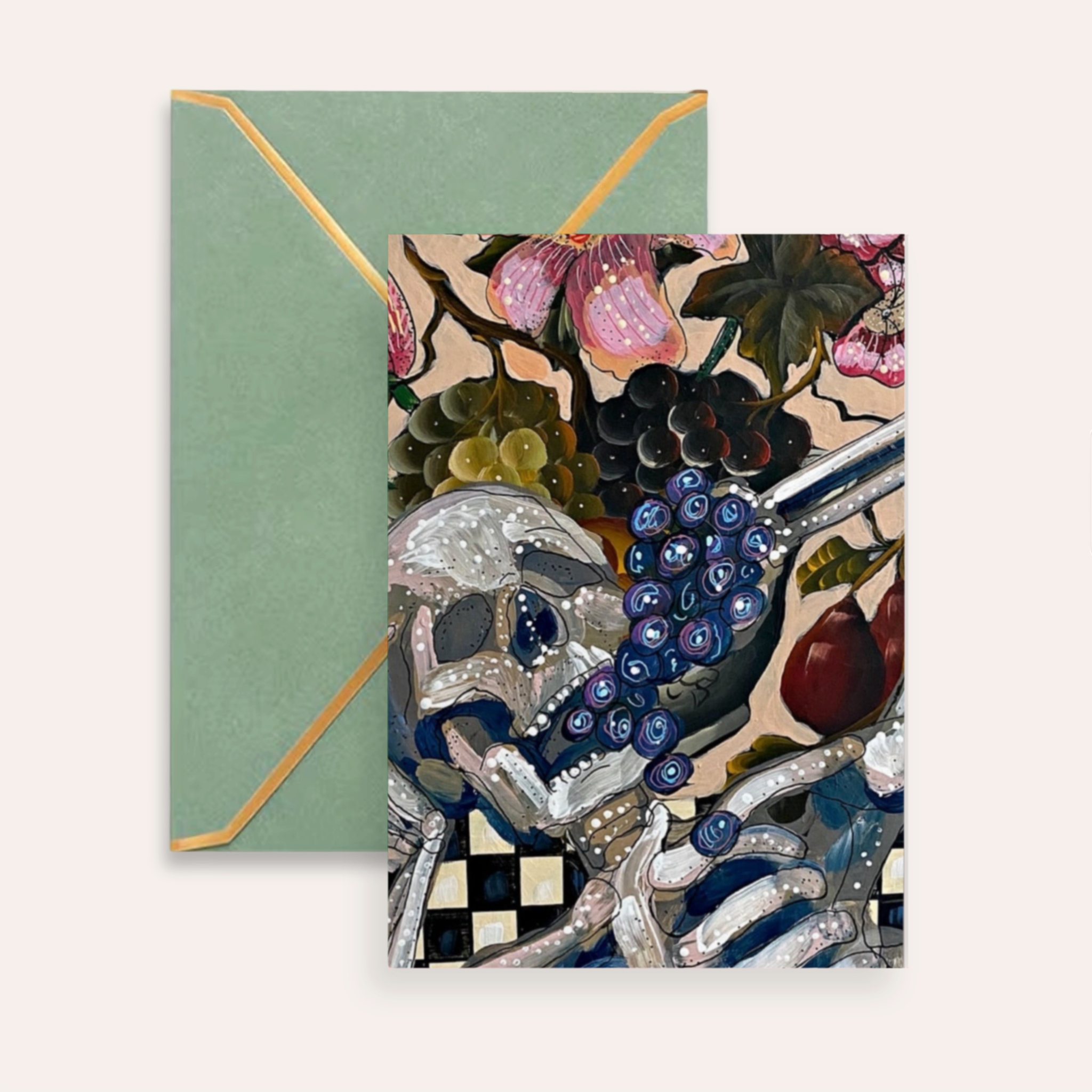 Wine & Dine Fine Art Greeting Card