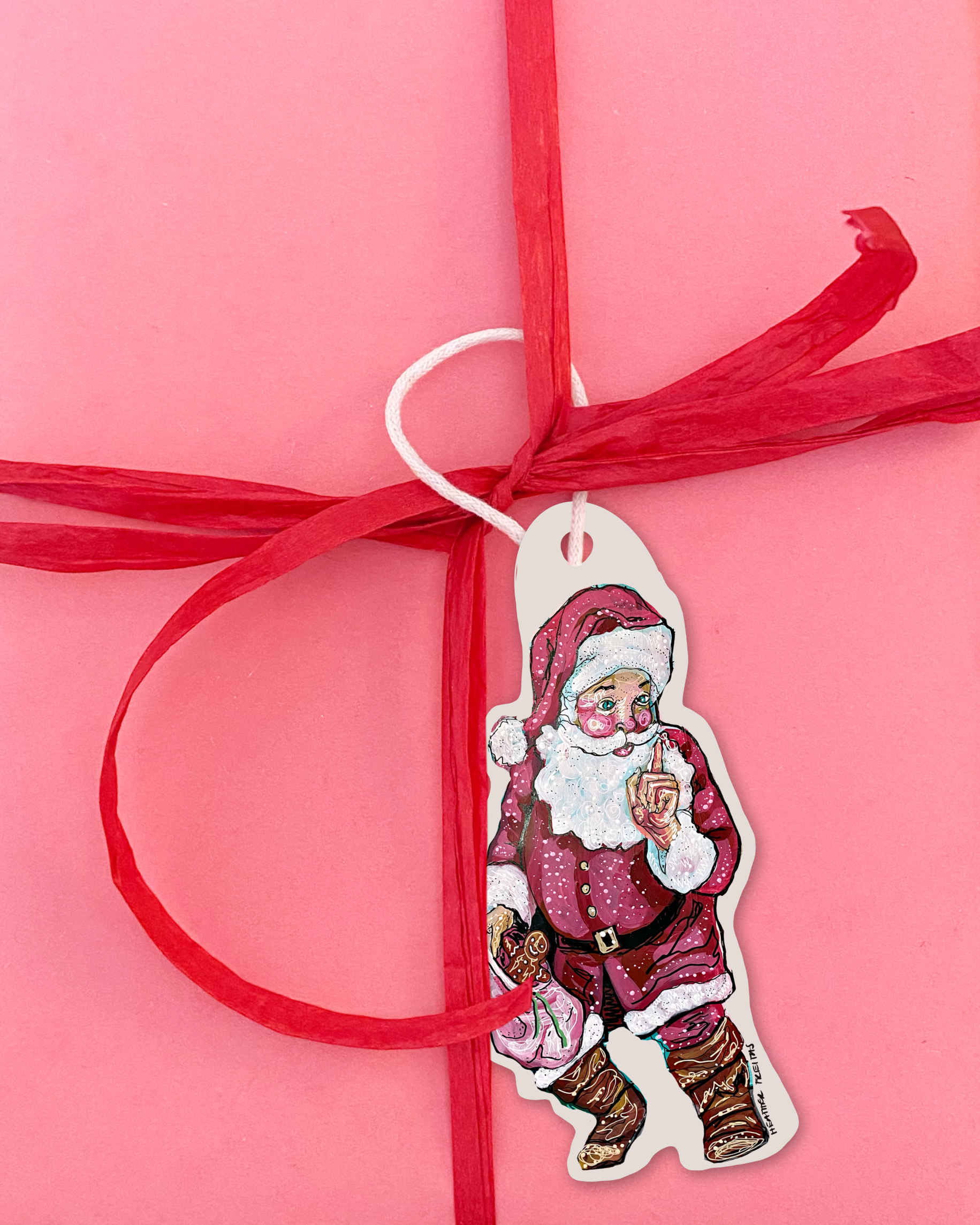 Santa Gift Tags ( 12 pack )
