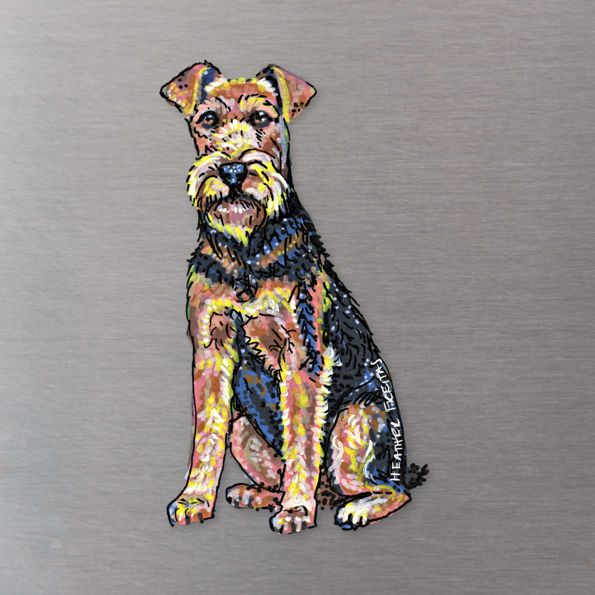 Airedale Magnet ( Die-Cut )