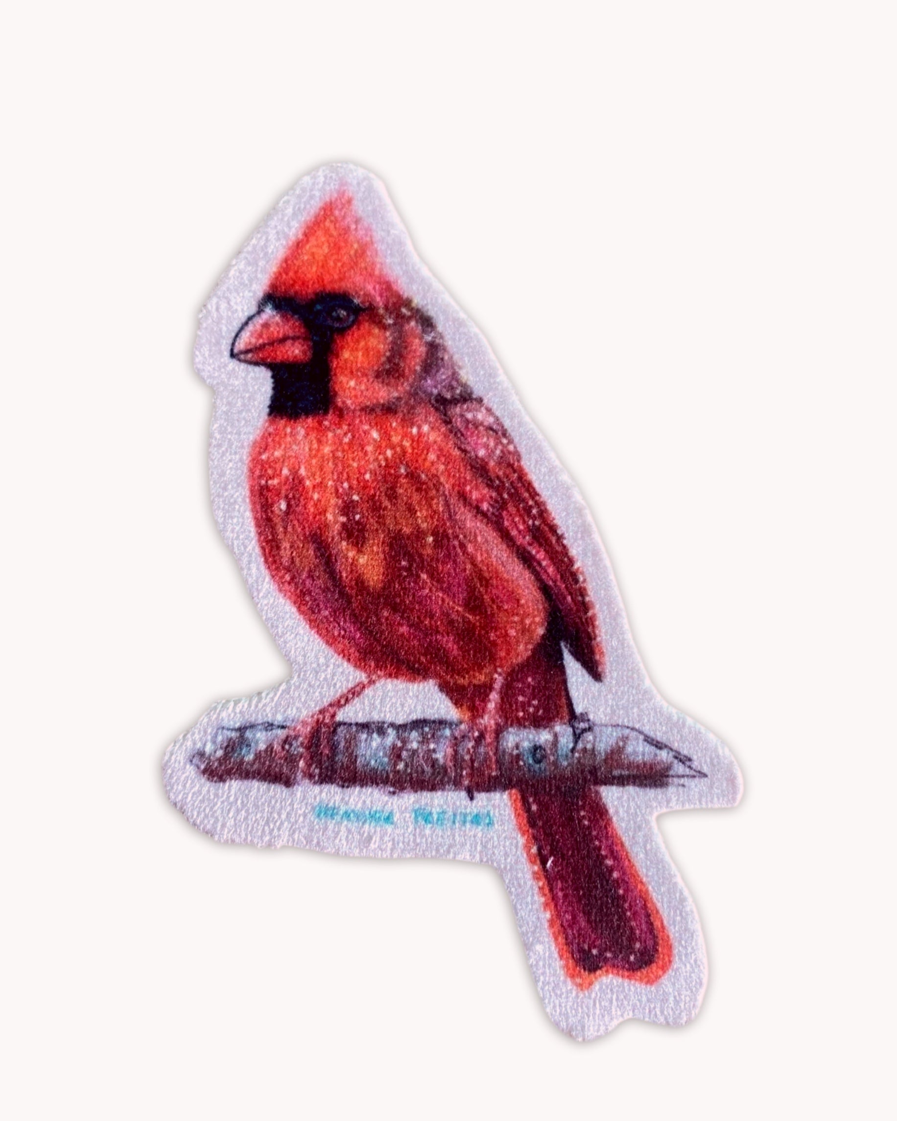 Cardinal - Sew On Velveteen Patch