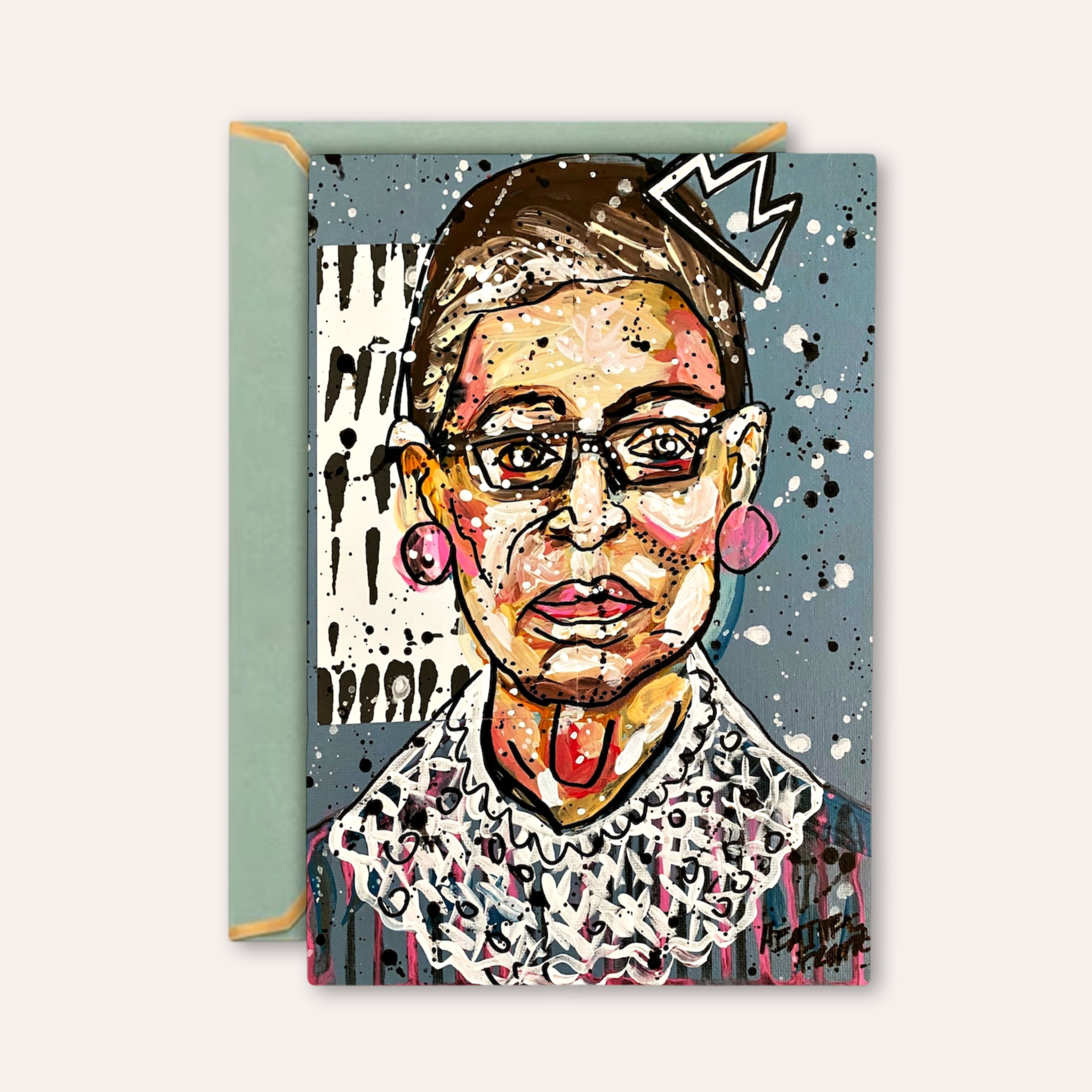Queen RBG Fine Art Greeting Card