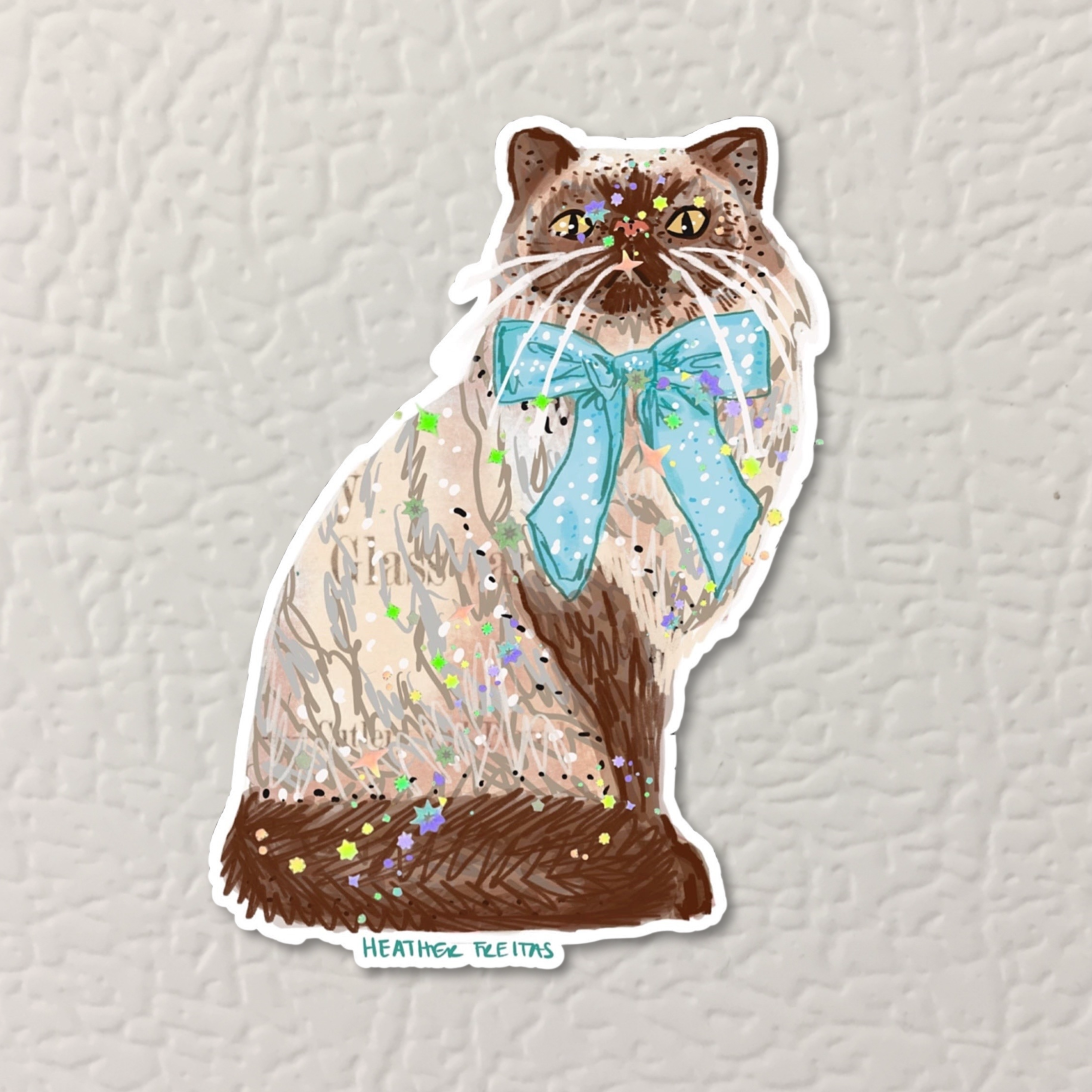 Seal Point Persian Cat Magnet ( Die-Cut )