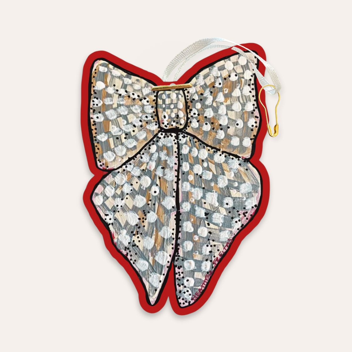 White Ribbon Gift Tag