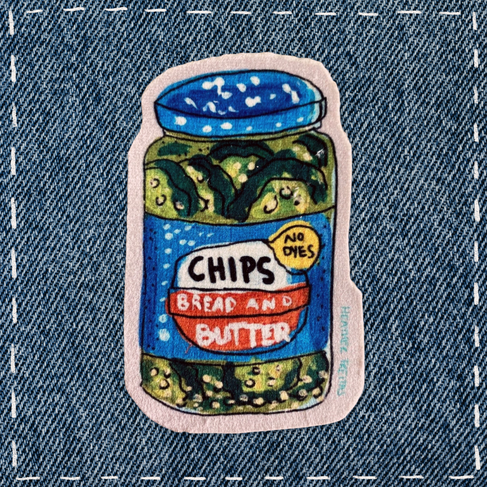 Bread and Butter Pickles - Sew On Velveteen Patch