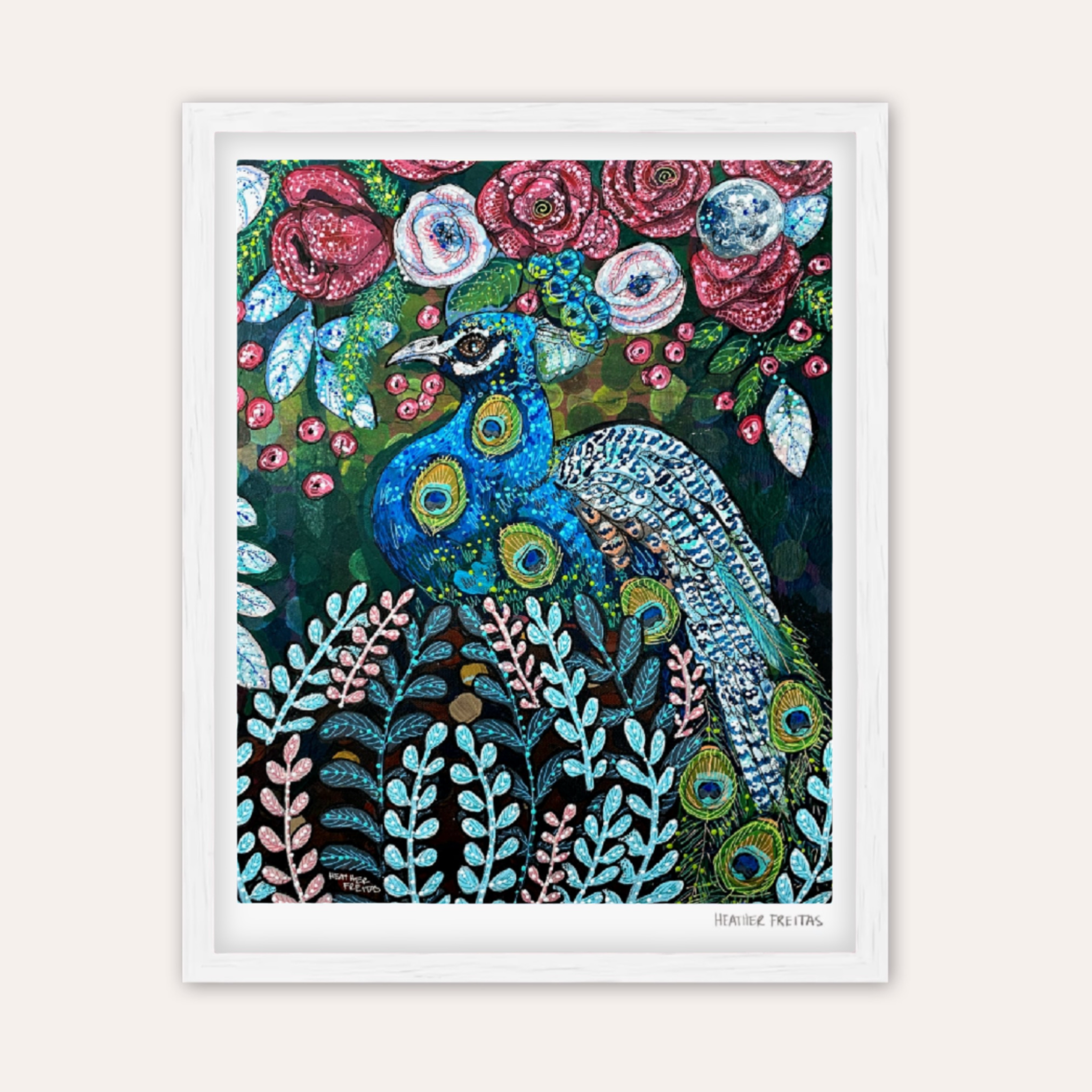 Blue Boy Peacock Fine Art Print
