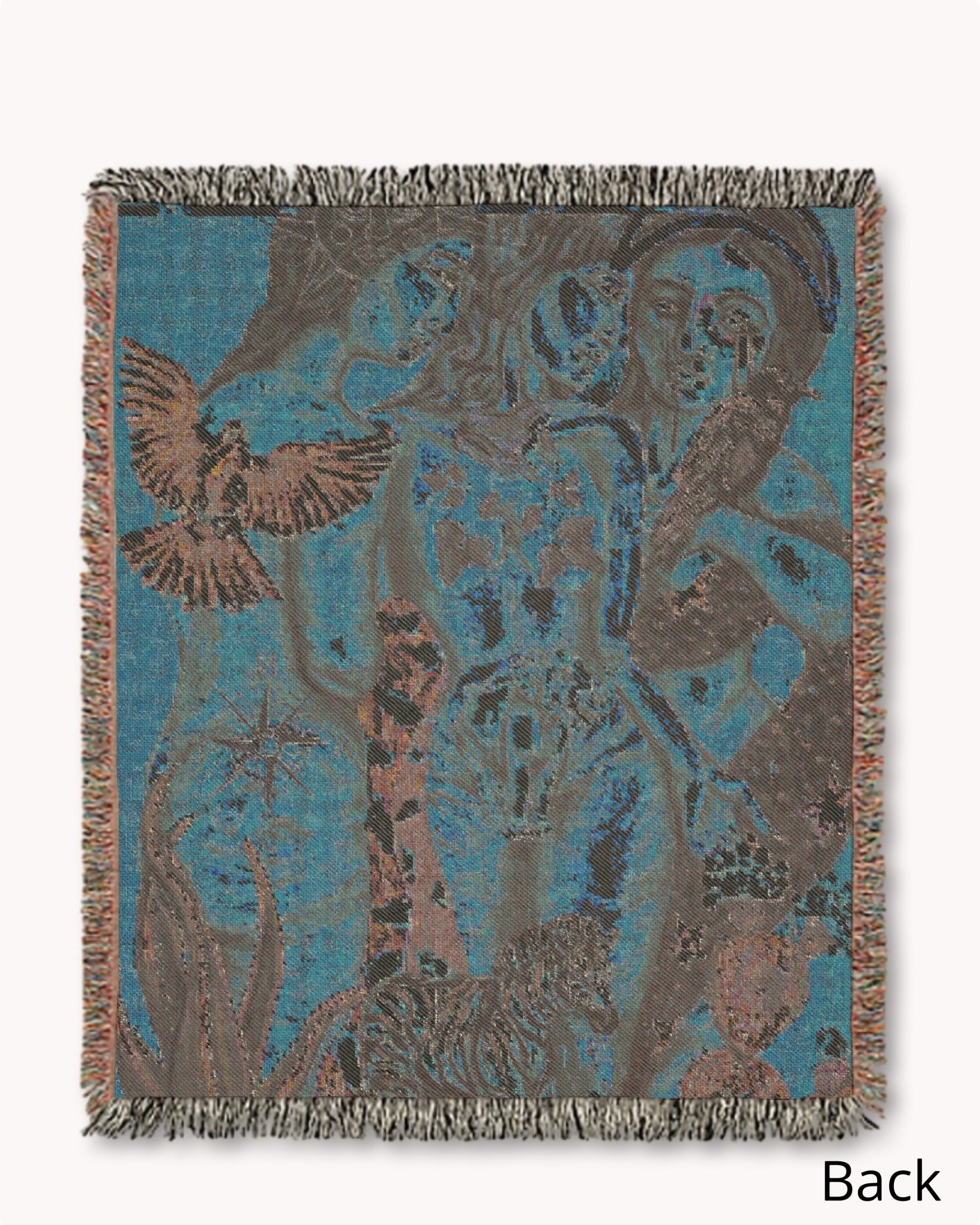 Past, Present & Future Woven Blanket Tapestry