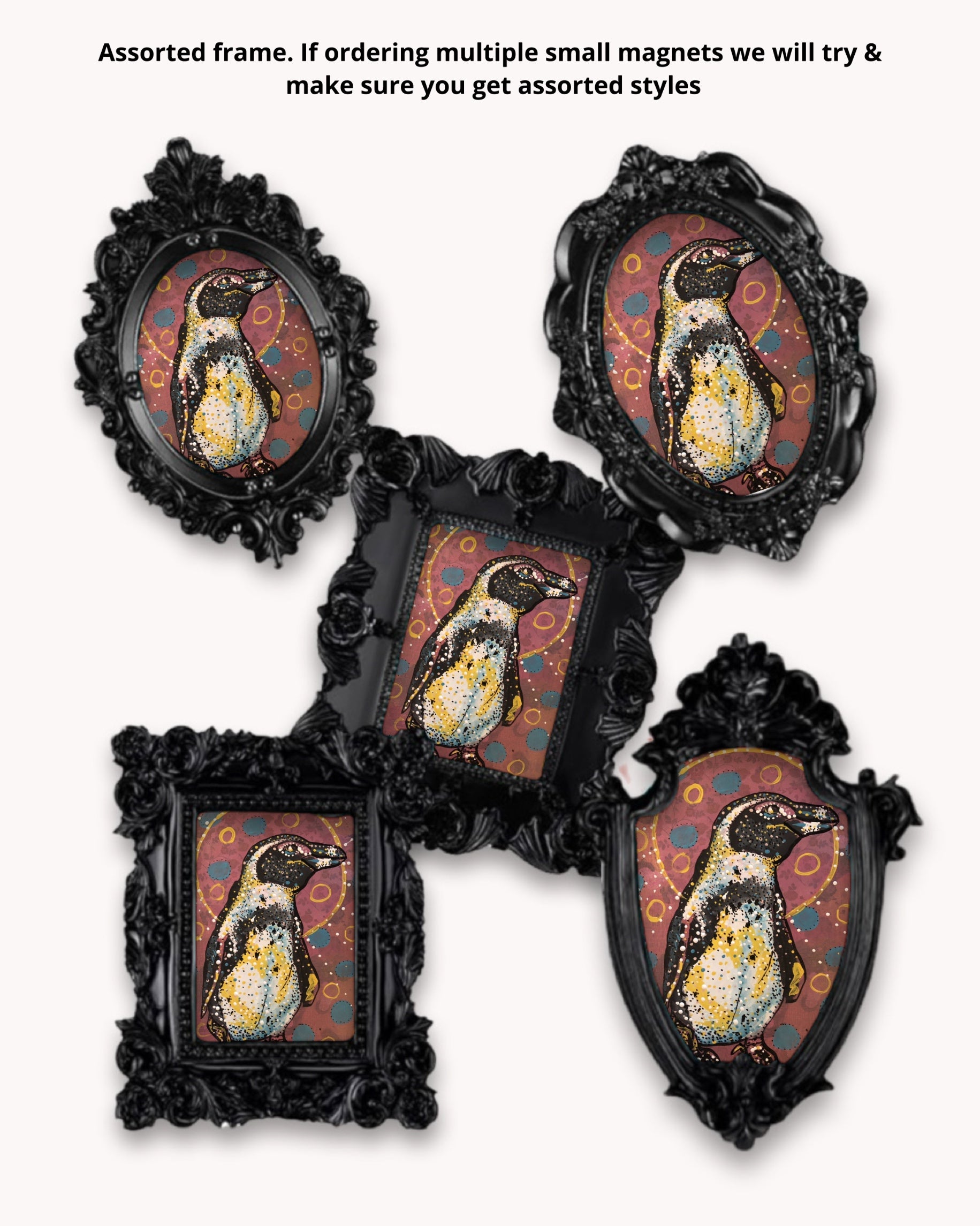 African Penguin Framed Magnet ( Small )