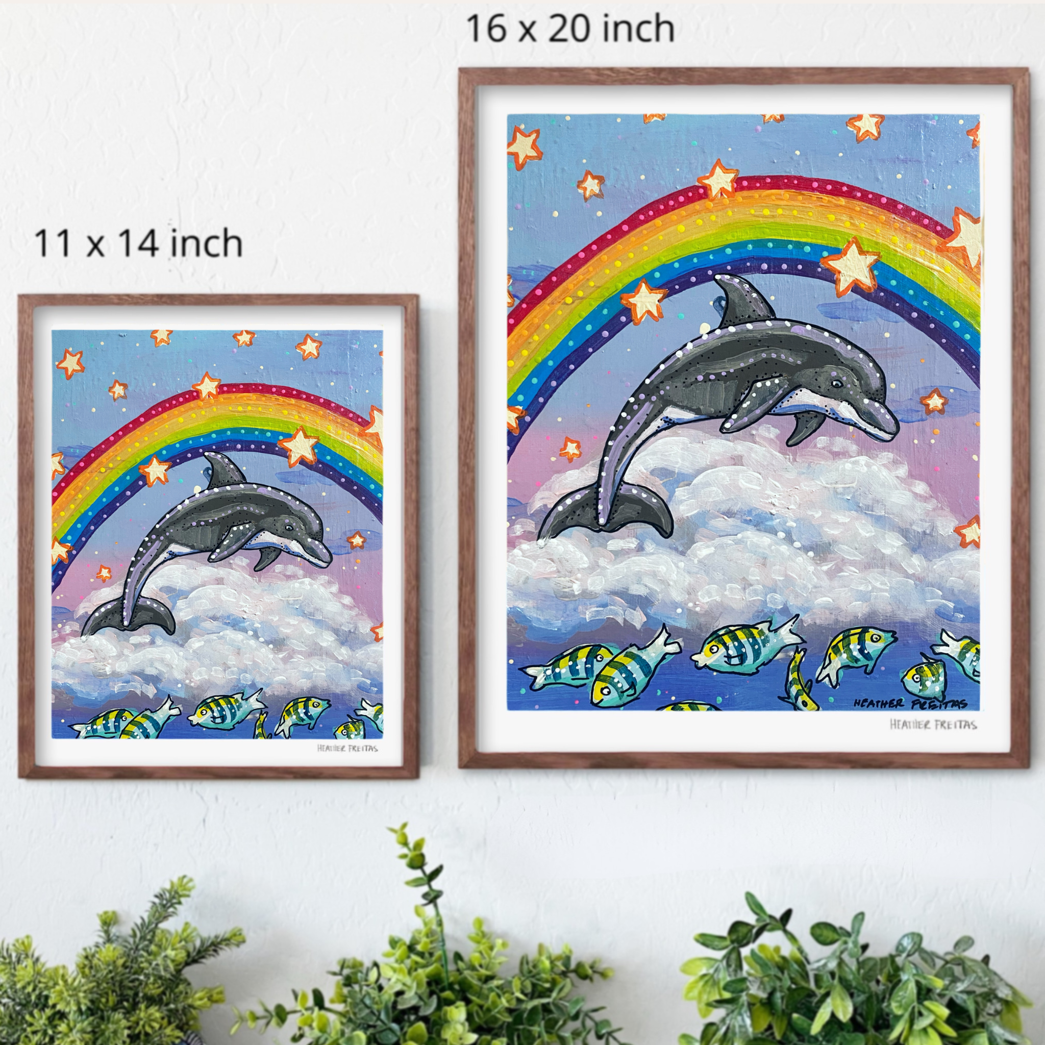 Dancing Dolphin Fine Art Print