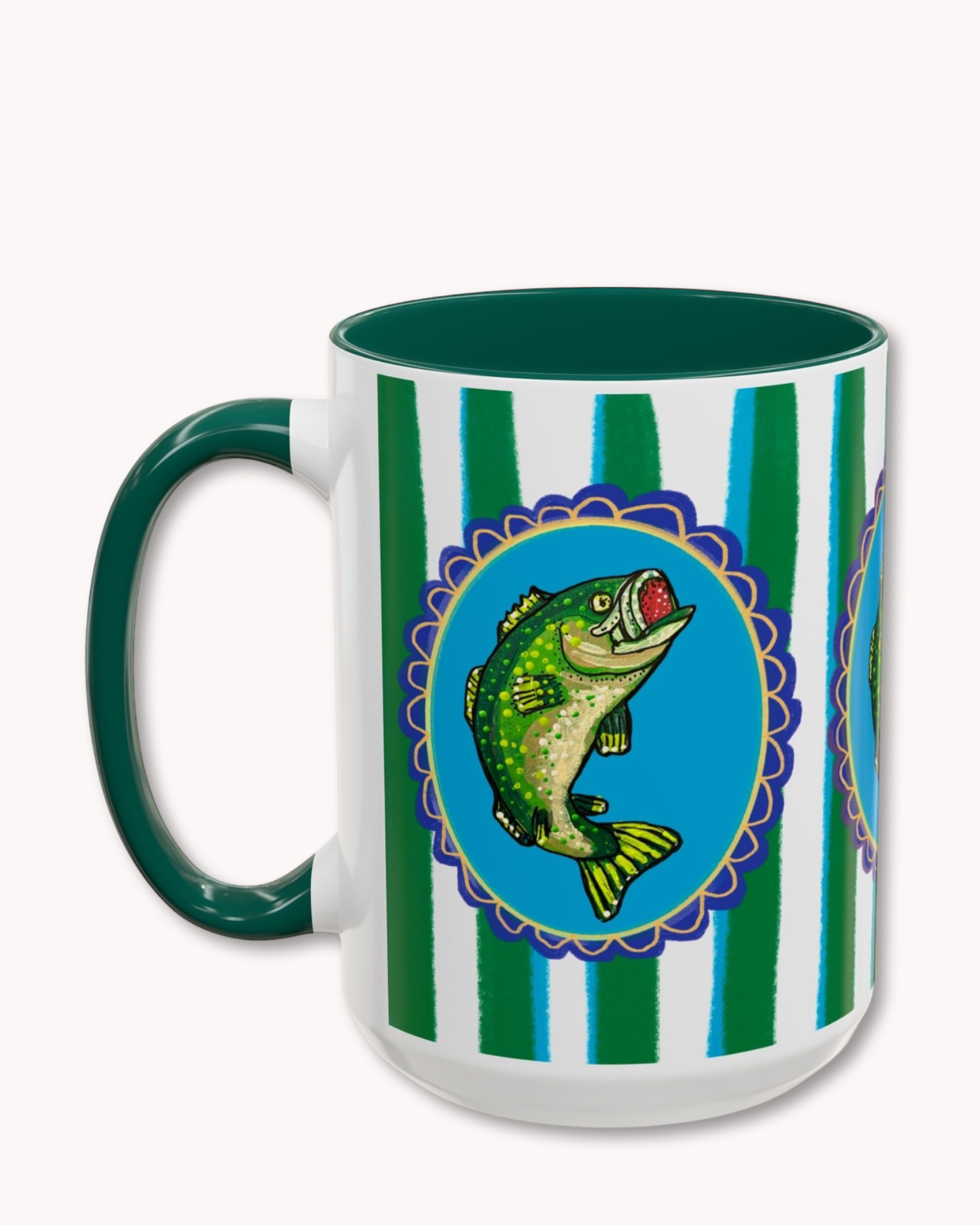 Bass Fish Coffee Mug 15oz