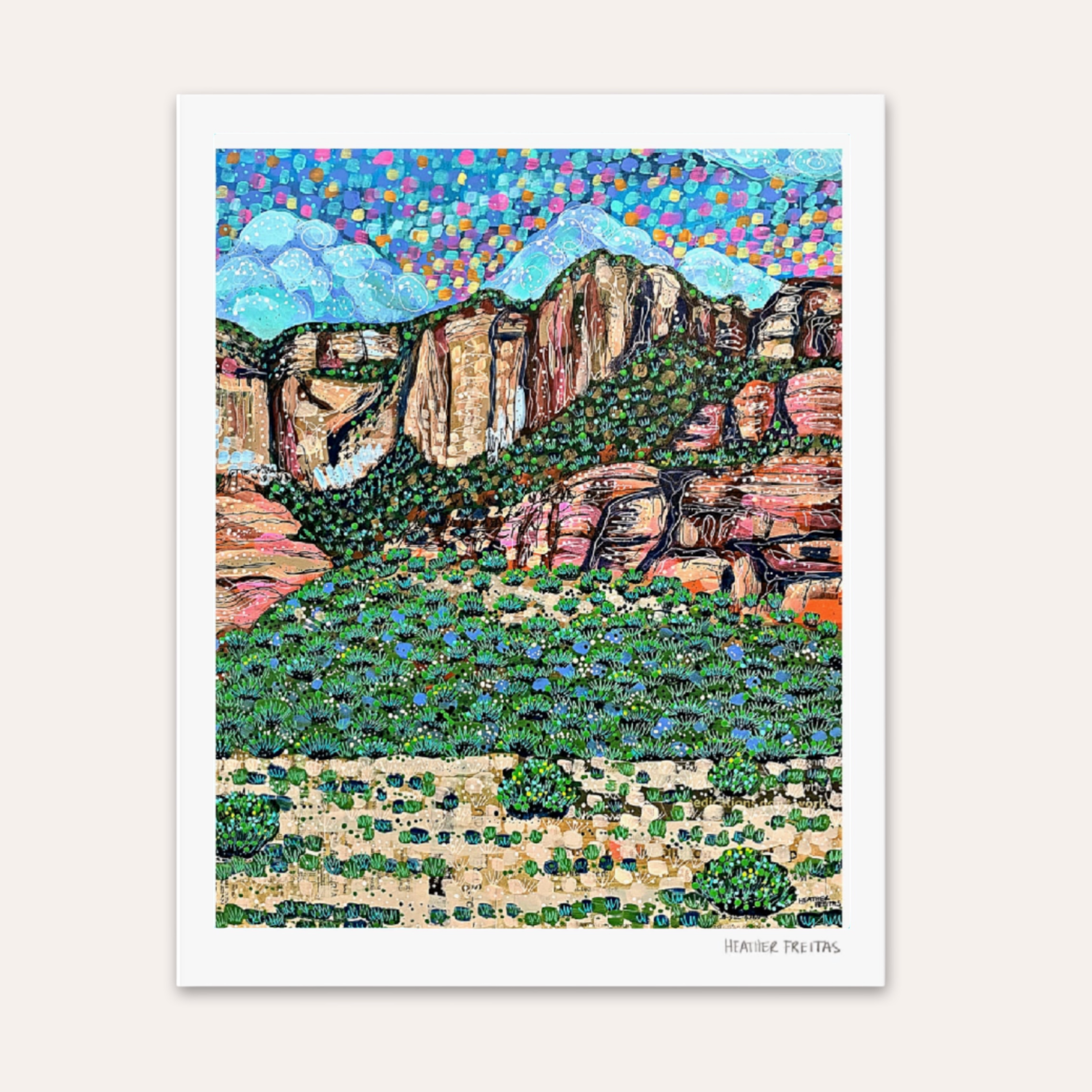 Evergreen Sandstone Fine Art Print