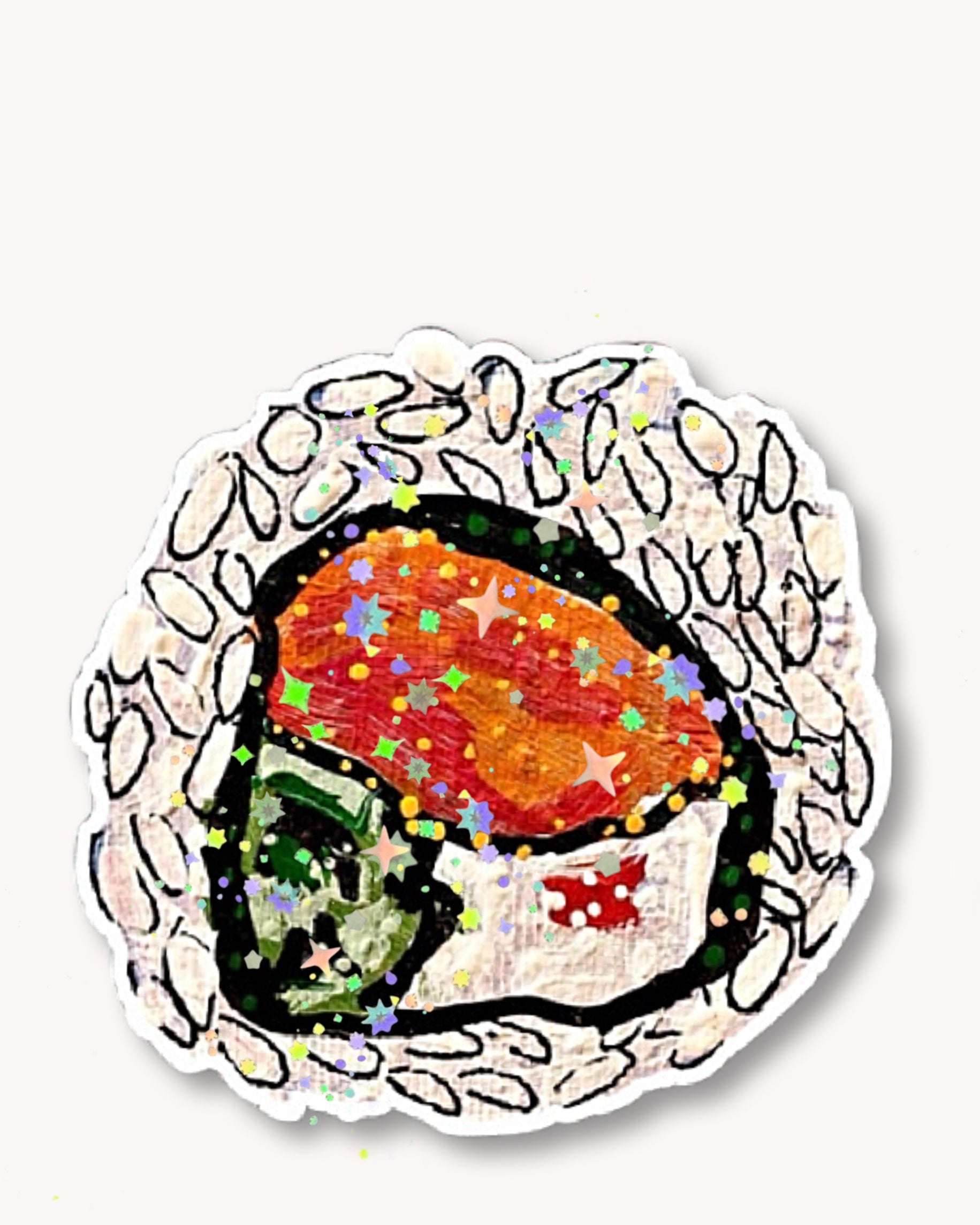 Philadelphia Roll Sushi Sticker
