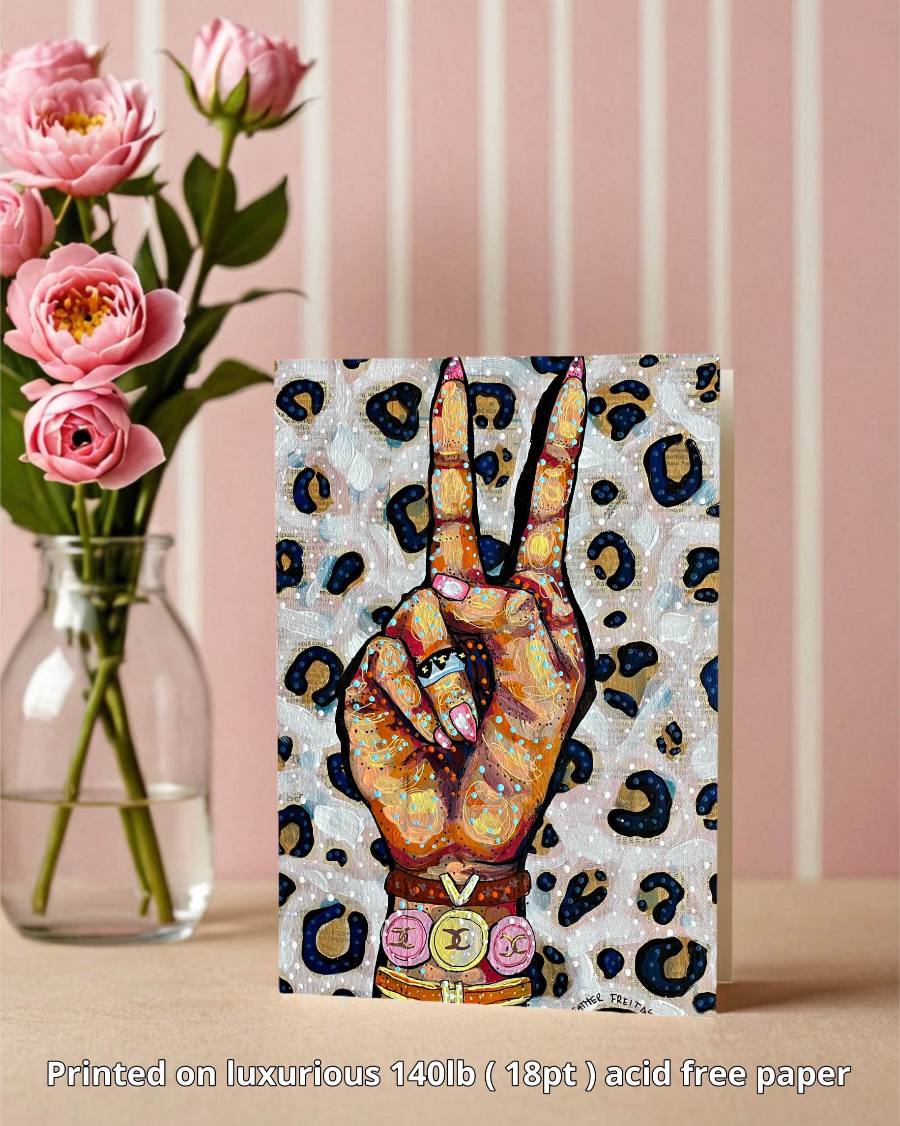 Peace, Love, Fashion - Greeting Card / Fine Art Print
