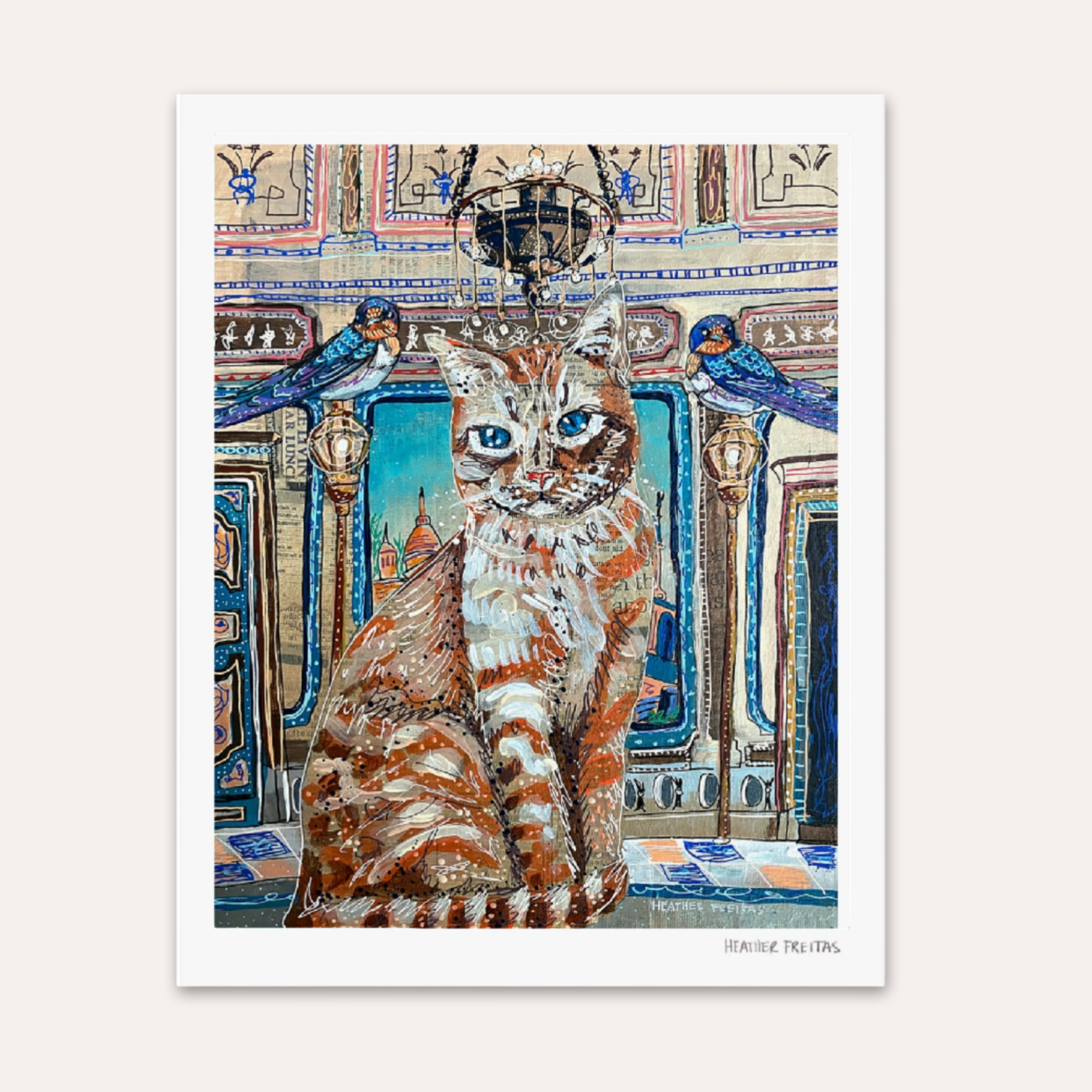 Tabby Castle Cat Fine Art Print