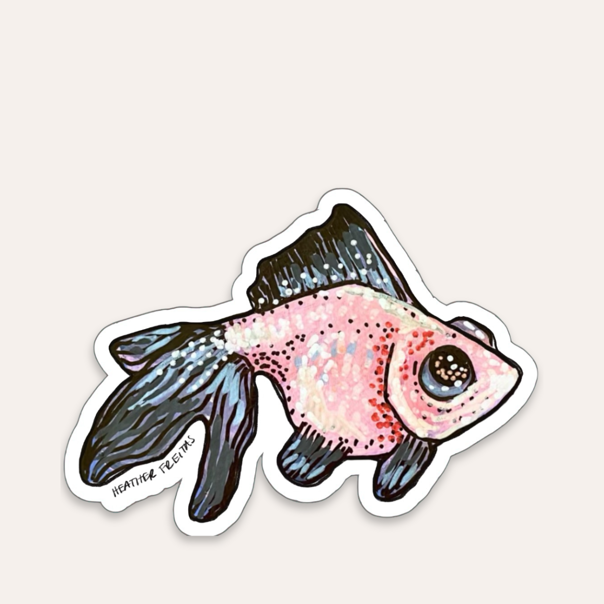 Panda Goldfish Sticker
