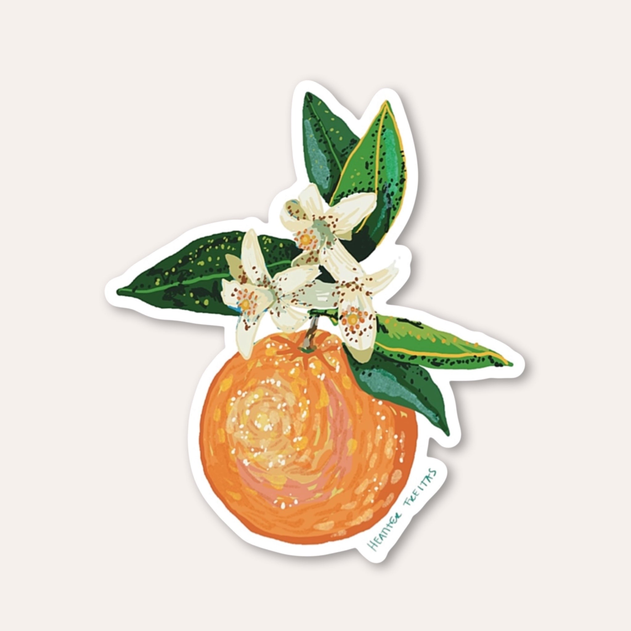 Orange Sticker