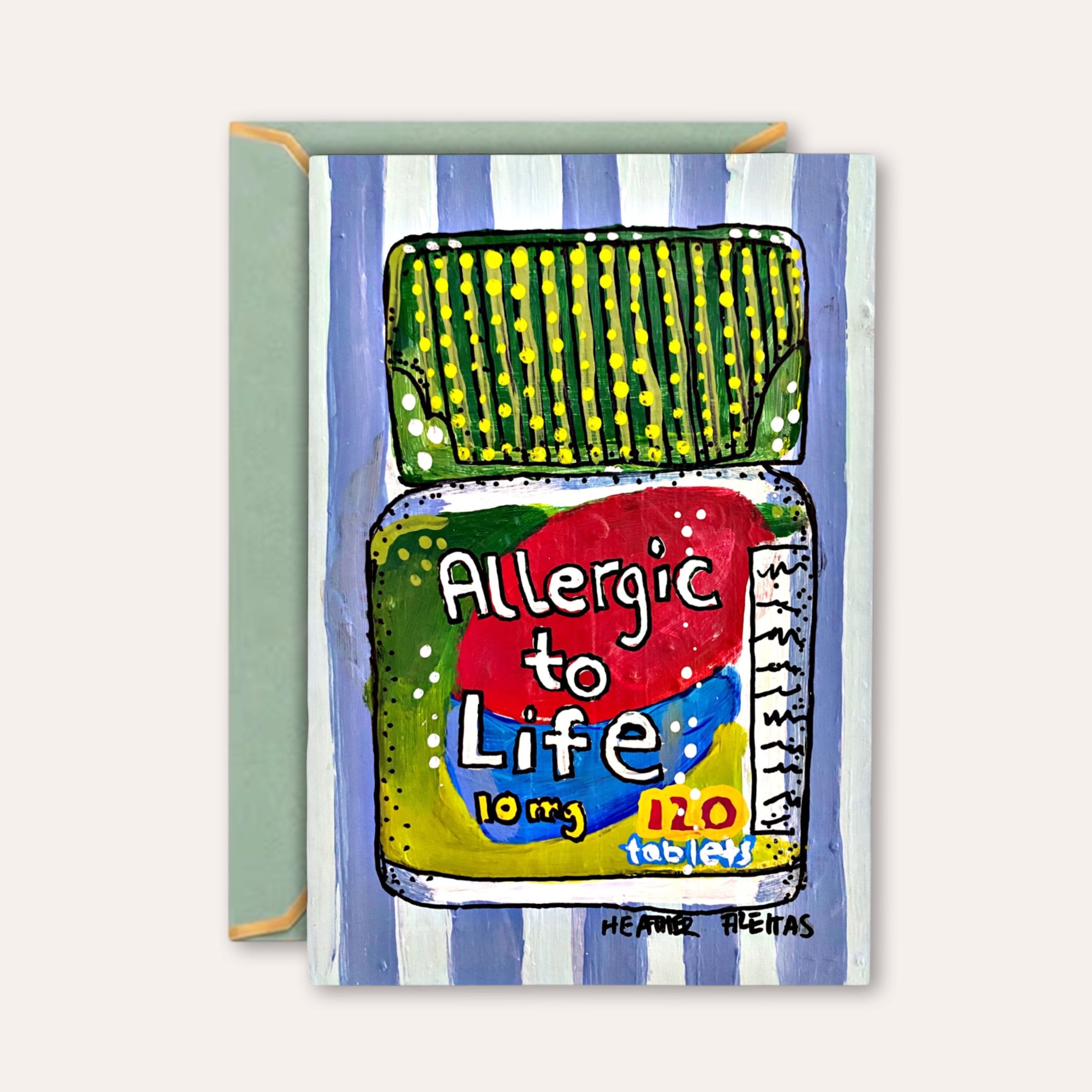 Allergic To Life Greeting Card - Greeting Card / Fine Art Print