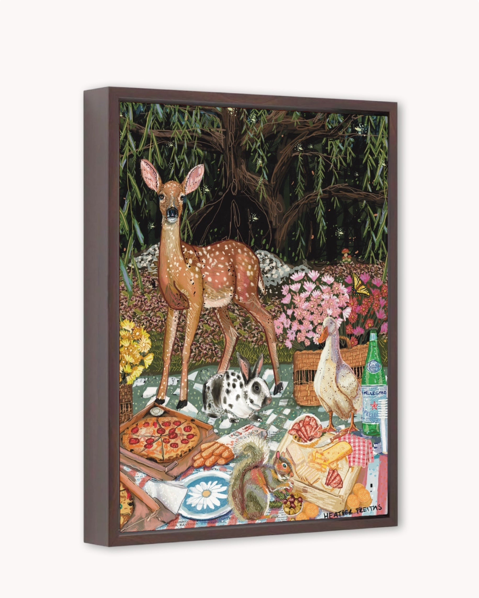 Woodland Friends Picnic Print