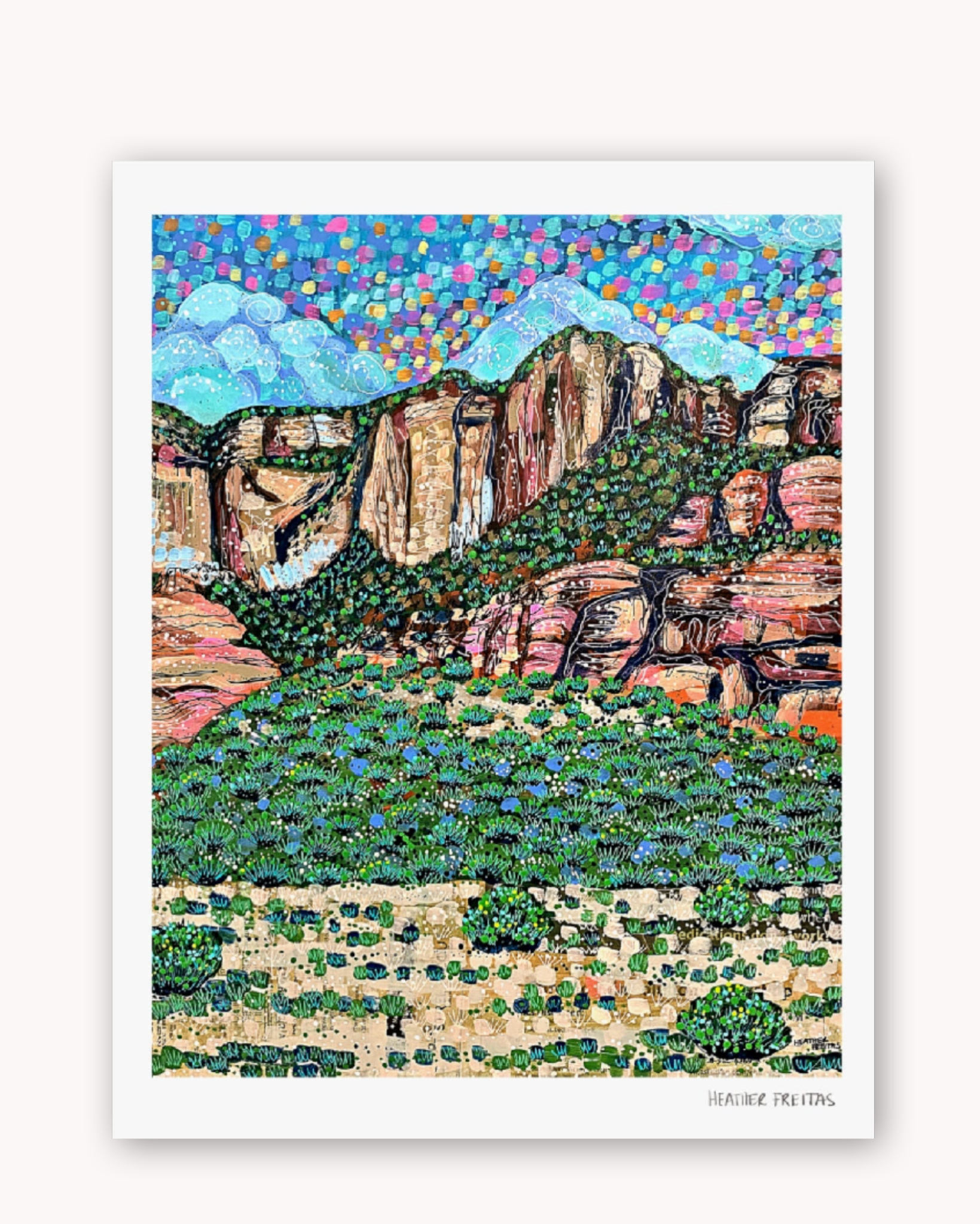 Evergreen Sandstone Fine Art Print
